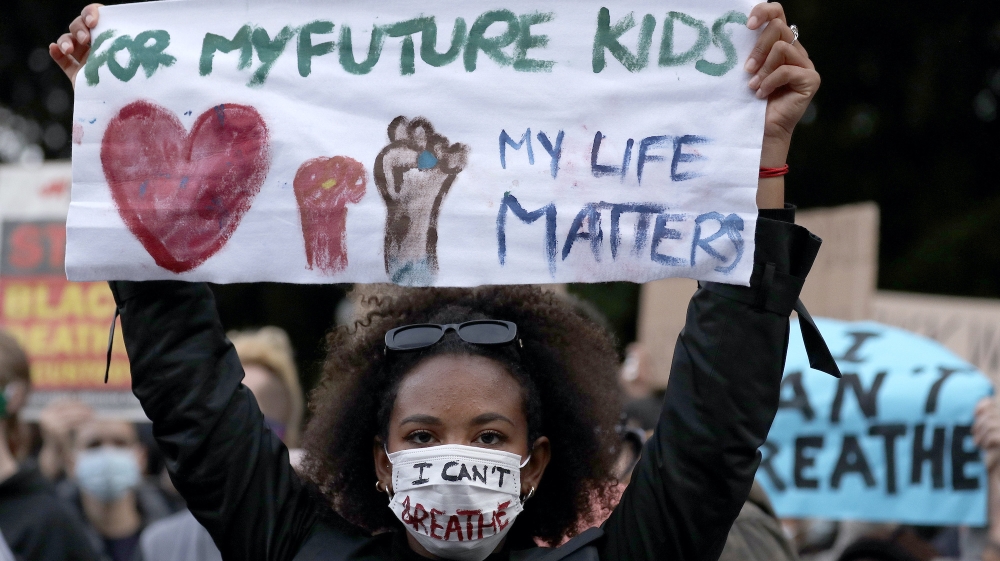 George Floyd Protest - AP Photo/Rick Rycroft