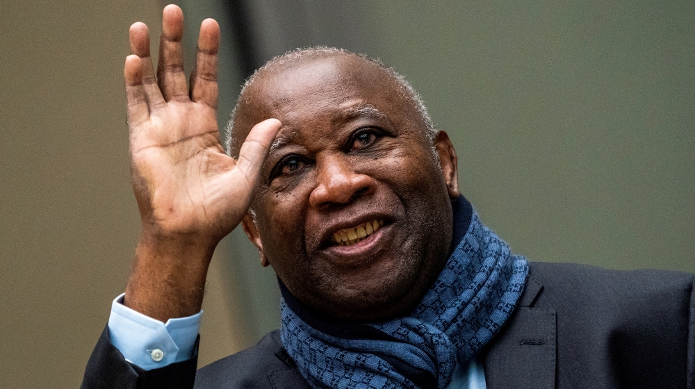Former Ivory Coast President Laurent Gbagbo appears before the International Criminal Court in The Hague, Netherlands February 6, 2020, Netherlands February 6, 2020. Jerry Lampen/Pool via REUTERS