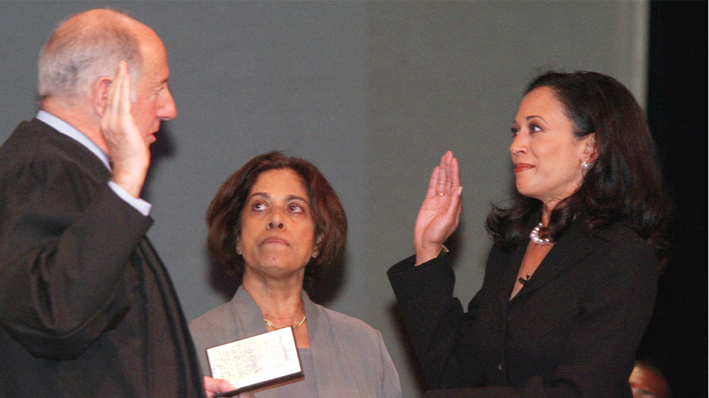 Kamala Harris mother Shyamala Gopalan swearing-in ceremony
