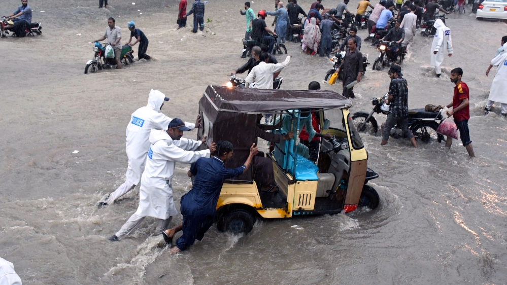 Monsoon rains in Karachi