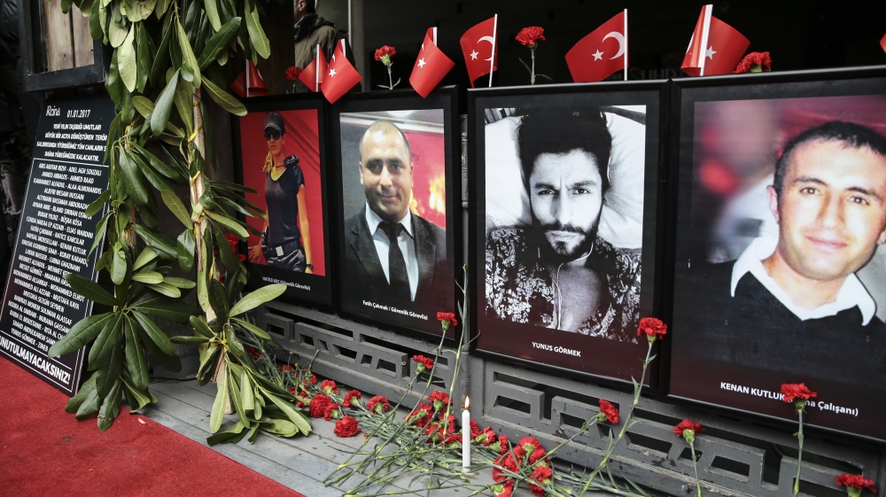 Commemoration of terror attack victims at Istanbul nightclub