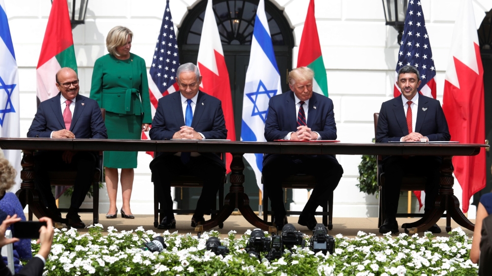 Deal signing israel uae bahrain white house