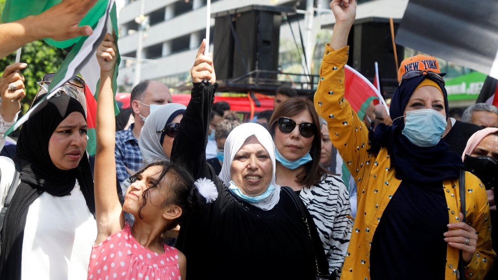 Palestinians protest against normalizing ties with Israel as Arab foreign ministers meet