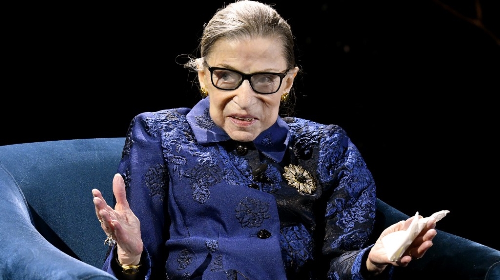 Ginsburg motioning 