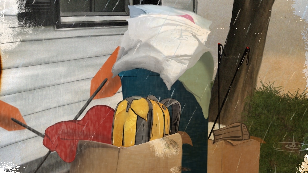 View from a dirty river - Deirdre Day