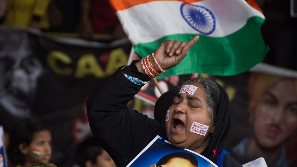 Women protest against CAA-NRC in Jafrabad, Delhi