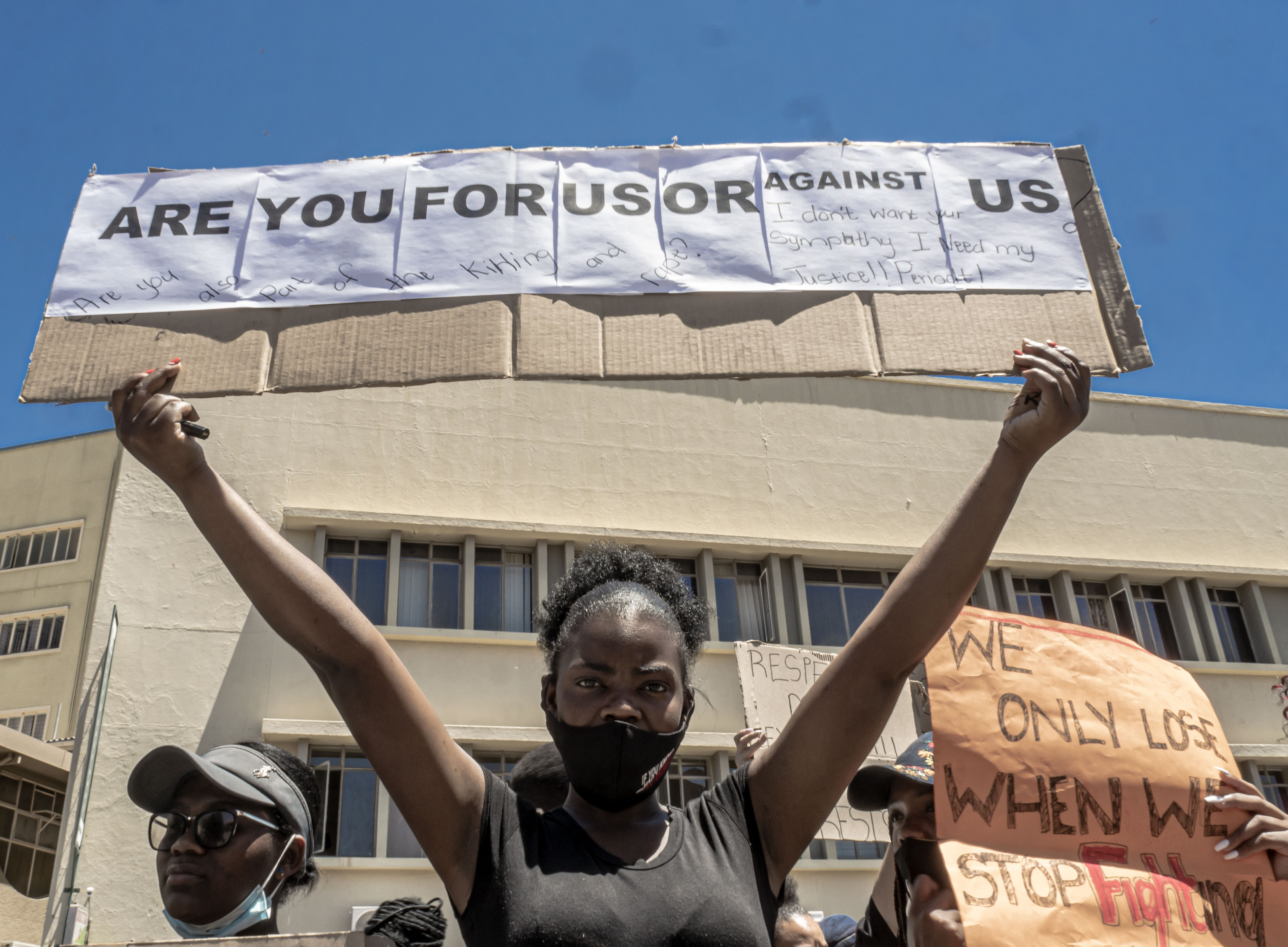 In the past week, Namibia has been rocked by a wave of protests against sexual gender-based violence disrupting public life [James Jamu/Al Jazeera]