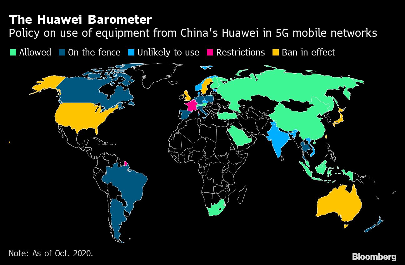Policies on Huawei map [Bloomberg]