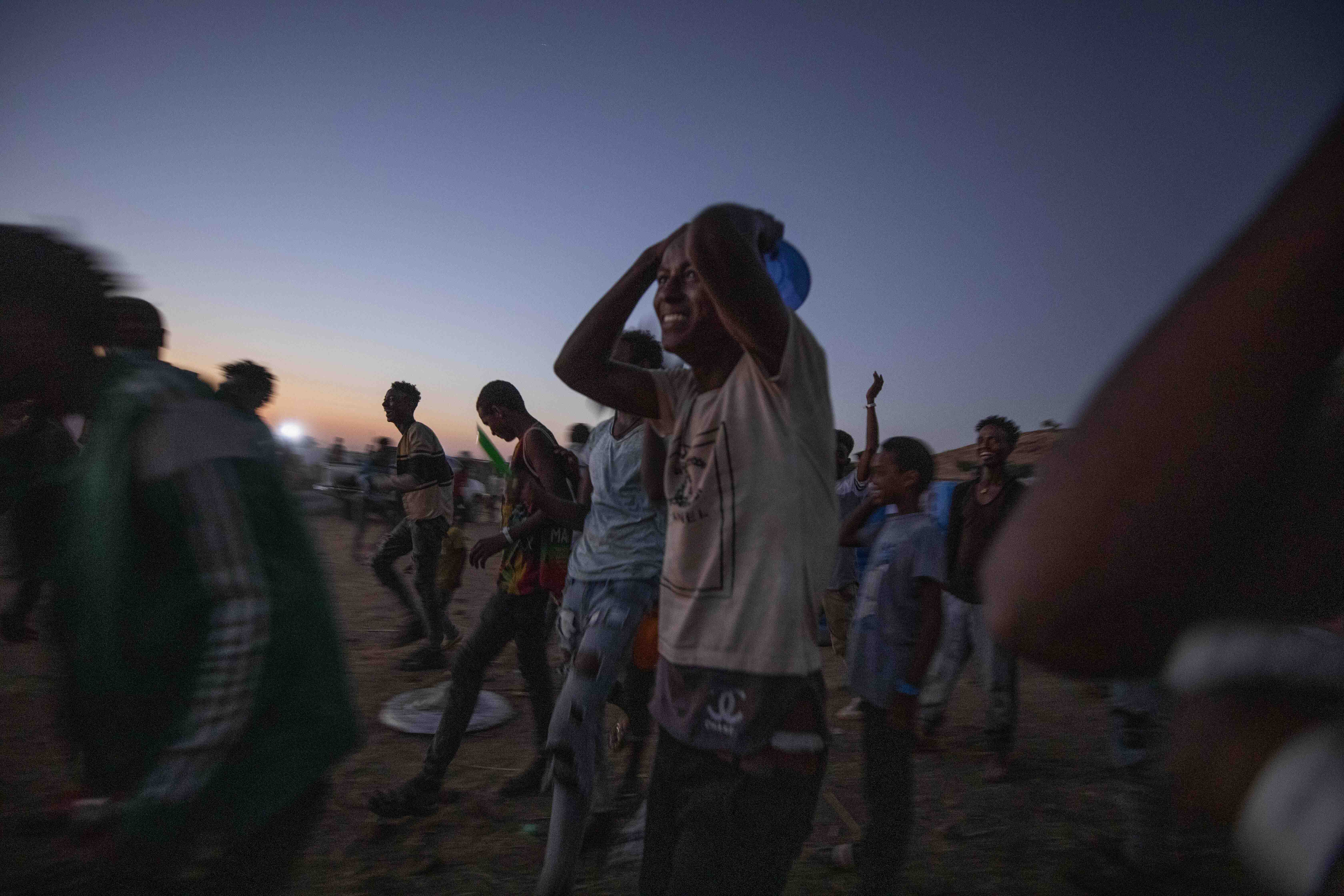 Tigrayans who fled the conflict in Ethiopia's Tigray region are seen at Umm Rakouba refugee camp in Qadarif, eastern Sudan, on November 27, 2020 [AP Photo/Nariman El-Mofty]