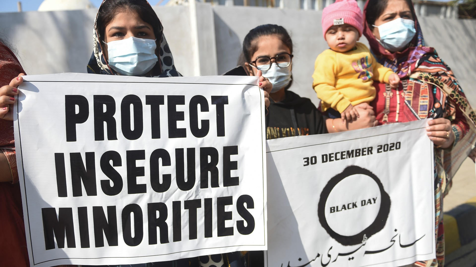 Pakistani Hindus protest