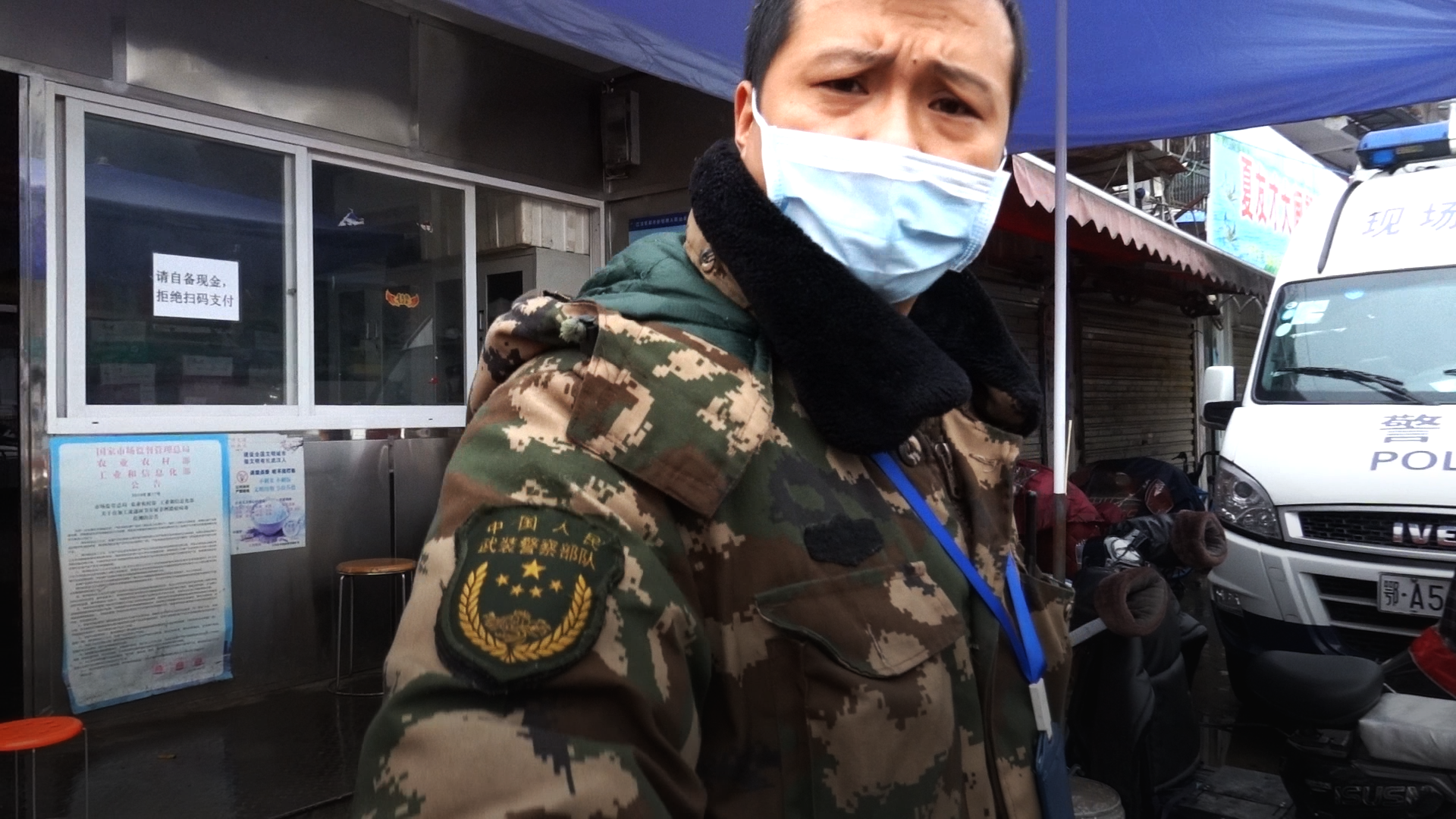 Police officers and security guards stopped the two journalists time and again