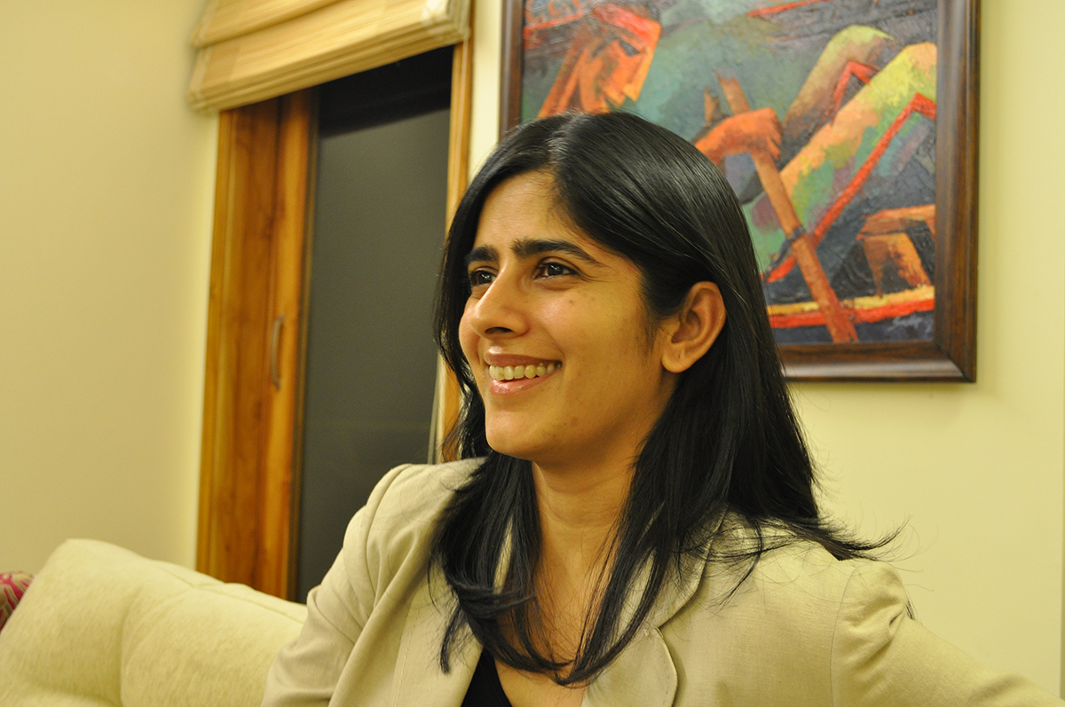 Chandrika Pasricha, the founder and chief executive officer of Flexing It, says her organisation has seen a 75 percent increase in the number of women looking for consultancy work on the site per month since the start of the pandemic, compared with the six months prior [Courtesy of Chandrika Pasricha]