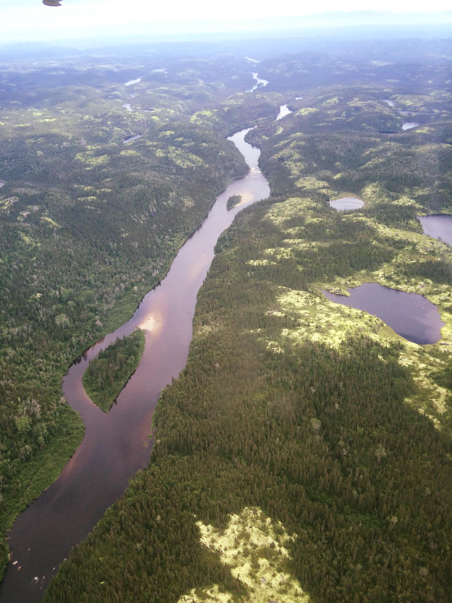 The Magpie River is known for its strong rapids