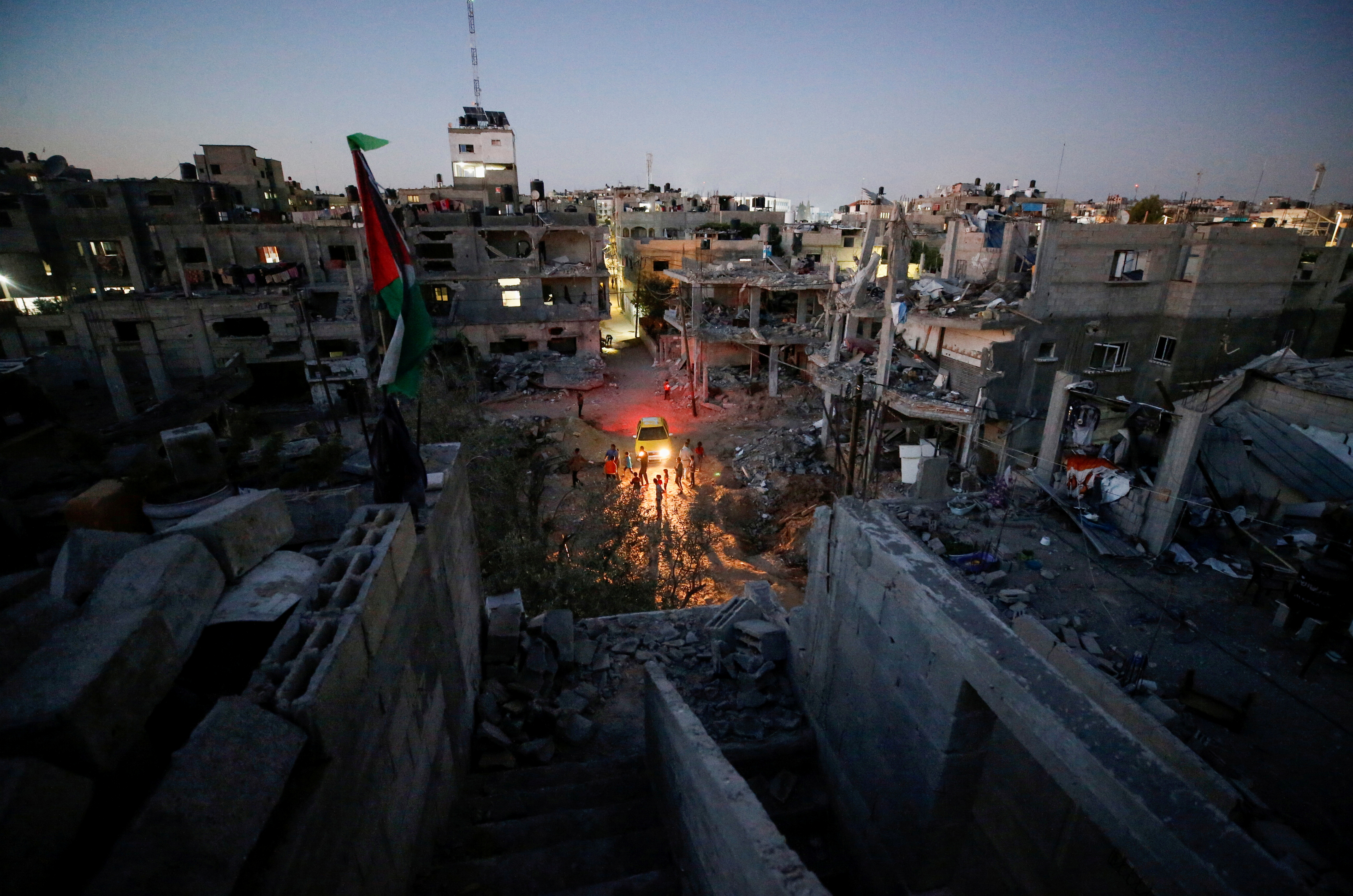 Palestinian officials last week said it would cost some $150m to rebuild the already impoverished enclave [Ahmed Jadallah/Reuters]