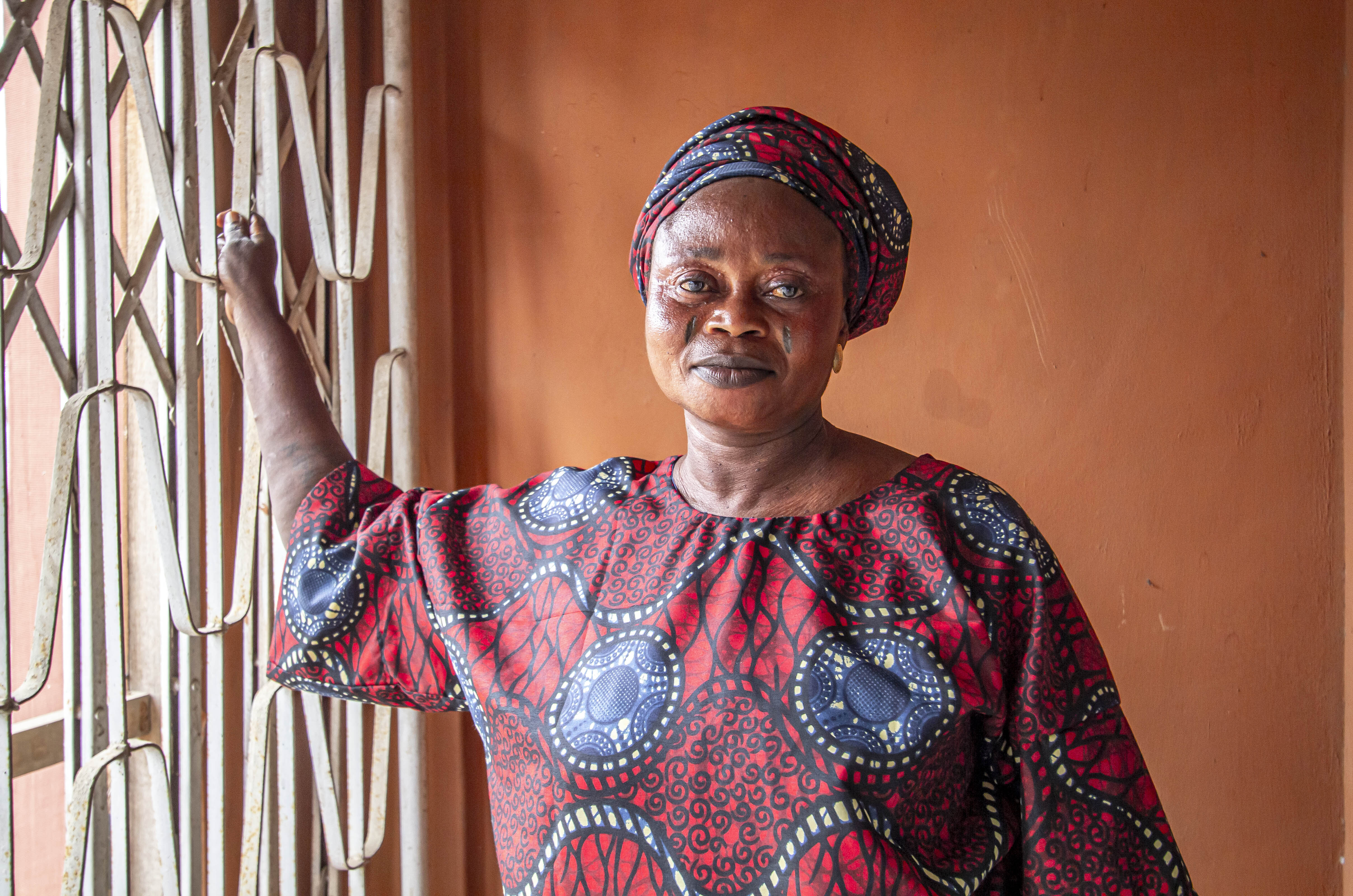 Monsurat Omobonike’s parents died when she was very young. Her much older husband stepped in to support her when she was just a teenager but he died of a stroke in 2003 at the age of 60. She has struggled to support her children since and also lost her son at the age of 30 [Femi Amogunla/AL Jazeera]
