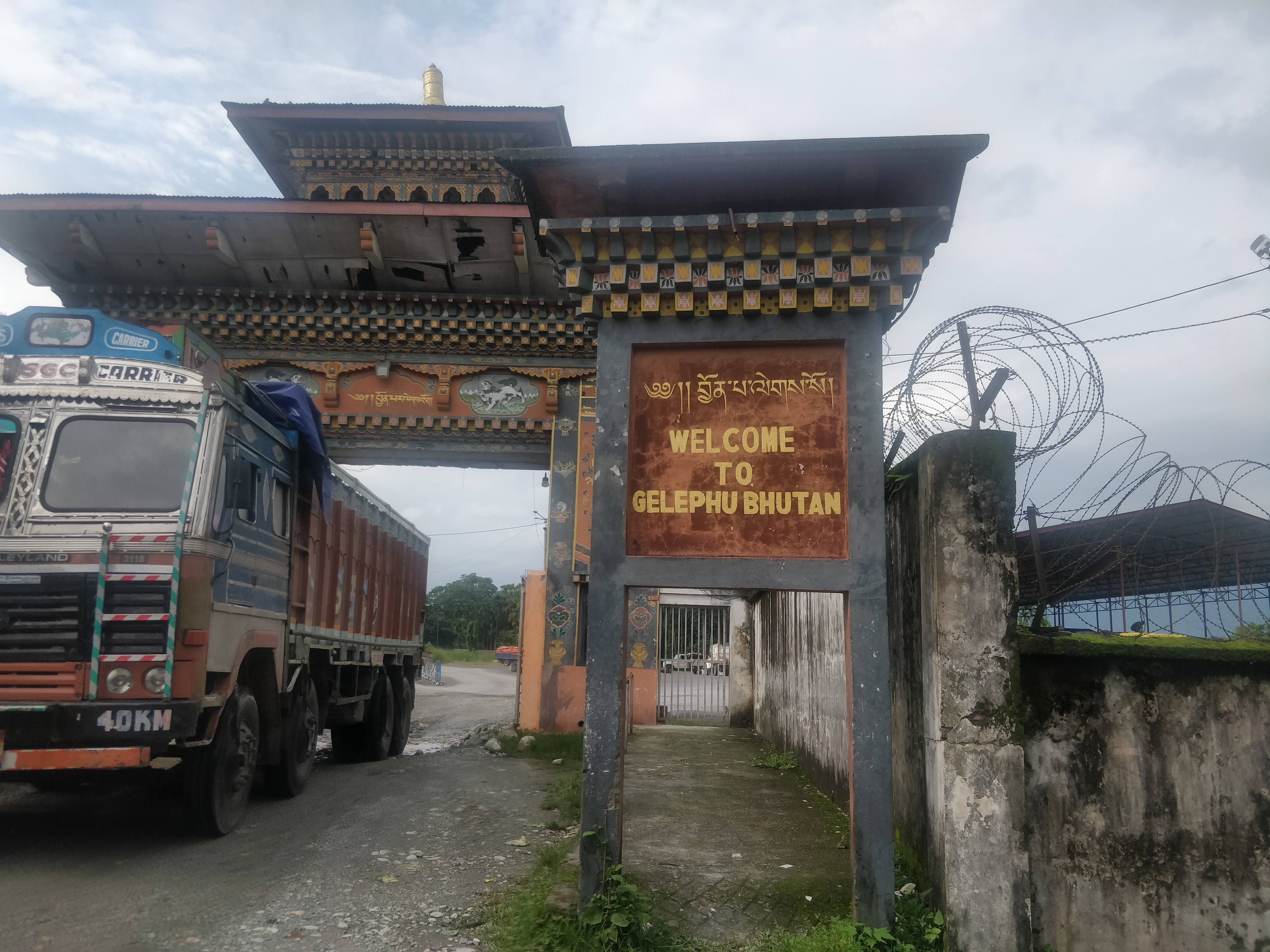 An Indian truck on its return journey from Bhutan [Maitreyee Boruah/Al Jazeera]