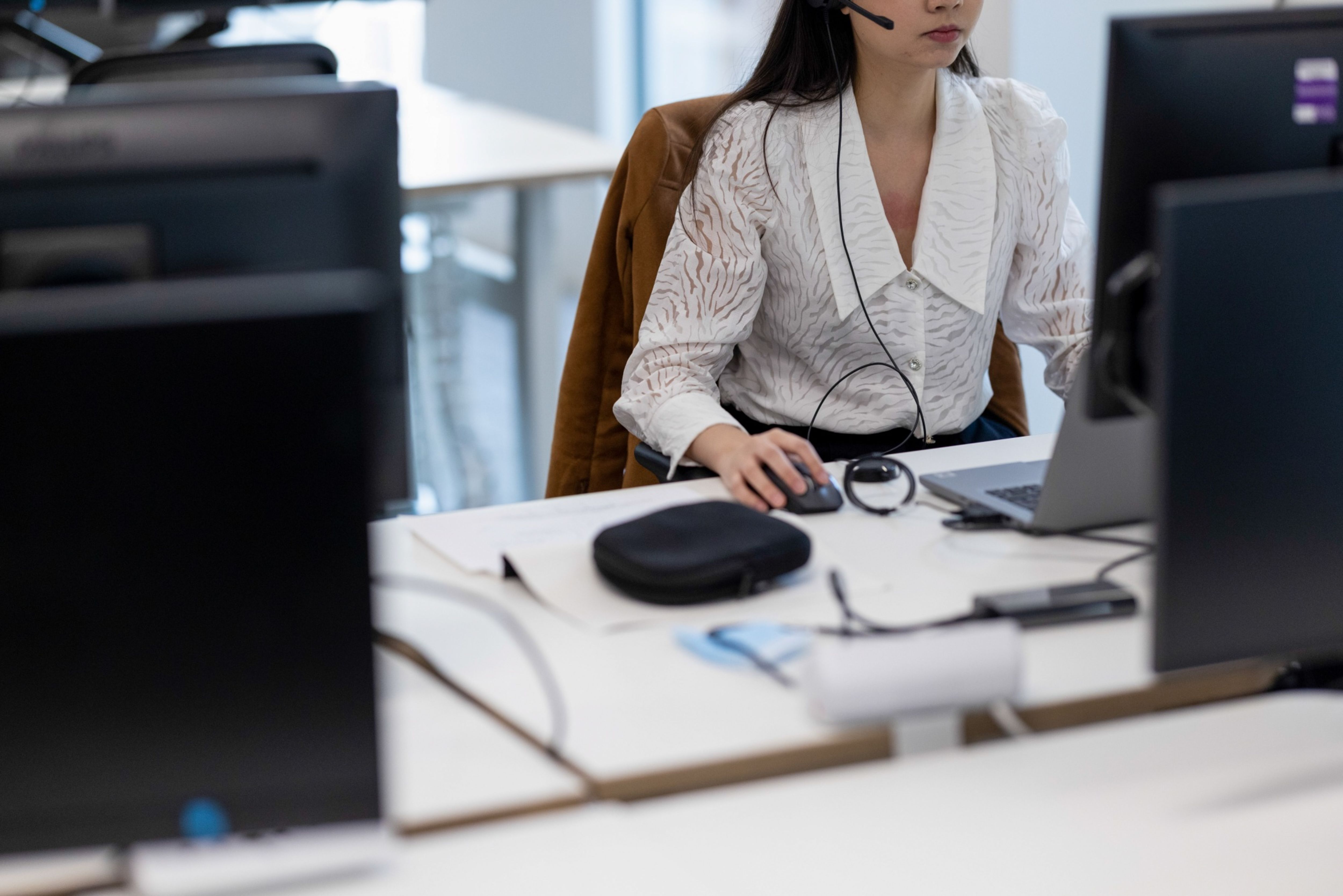 McKinsey & Company and LeanIn.org's seventh annual report examined data from 423 major companies, surveyed more than 65,000 employees and conducted interviews with people from diverse backgrounds to take stock of how American women are faring more than a year and a half into the coronavirus pandemic [File: Jason Alden/Bloomberg]