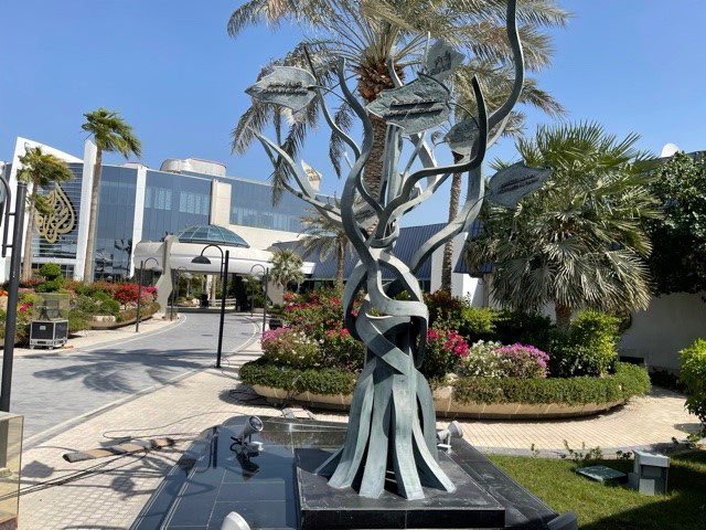 Al Jazeera Tree monument - Since its inception, nine Al Jazeera employees have paid the ultimate price in the line of duty.