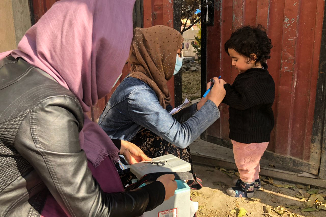 The Taliban’s acceptance of the campaign has been seen as a positive sign of the group working with international organisations [Mohsin Khan Momand/Al Jazeera]