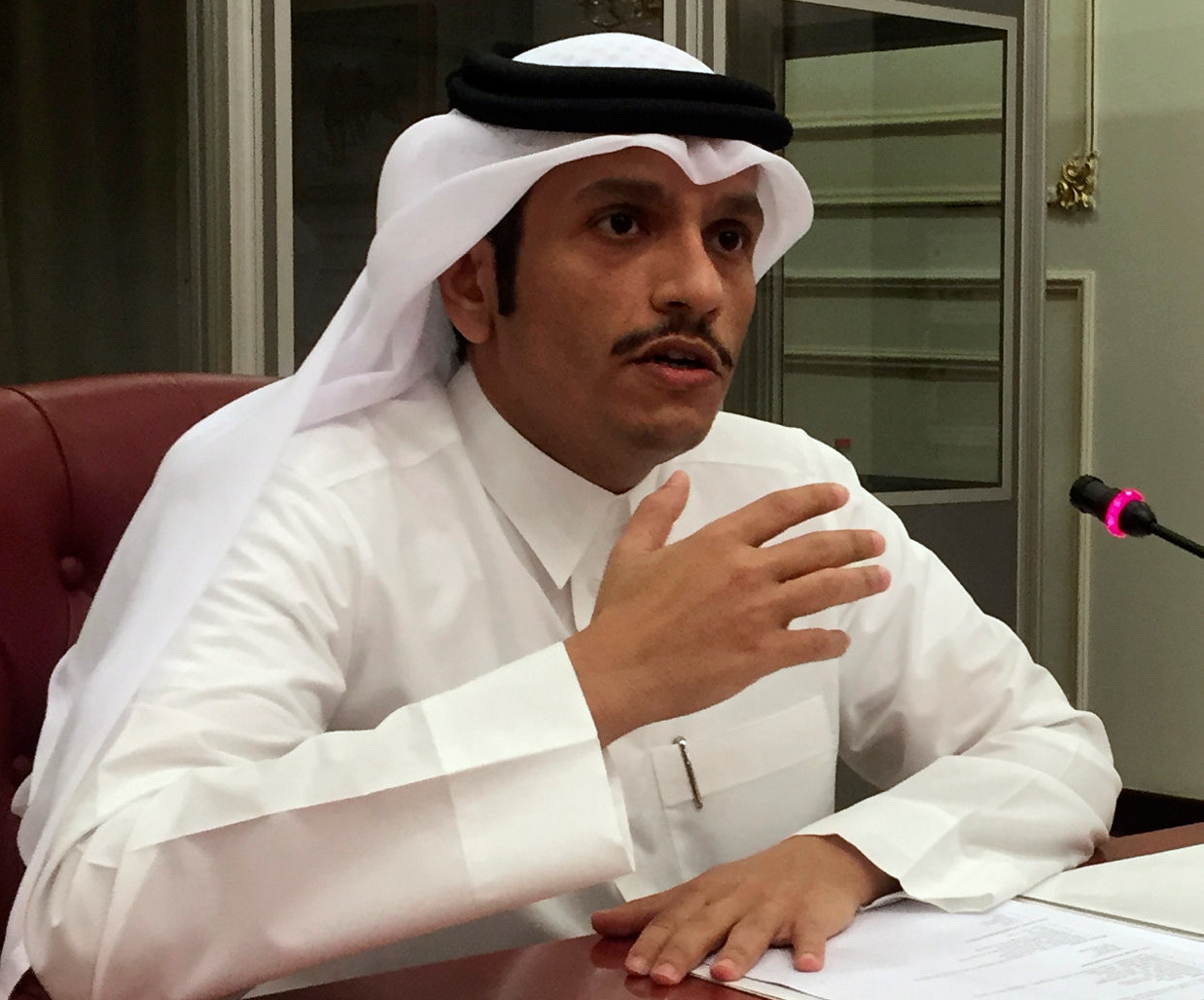 Qatar's Foreign Minister Sheikh Mohammed bin Abdulrahman al-Thani