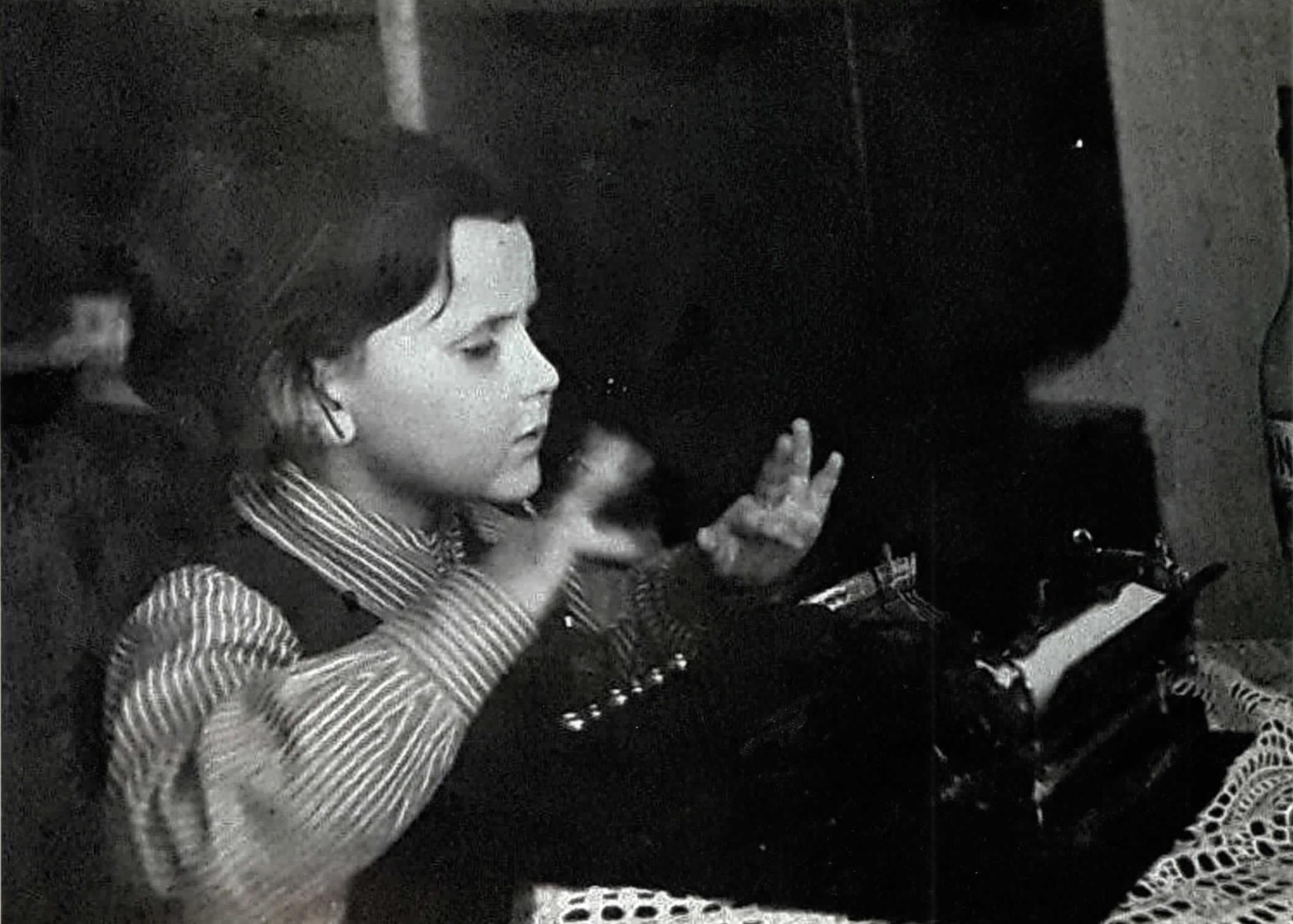 Five-year-old Jewish boy writing a letter to Slovakia's president in 1941