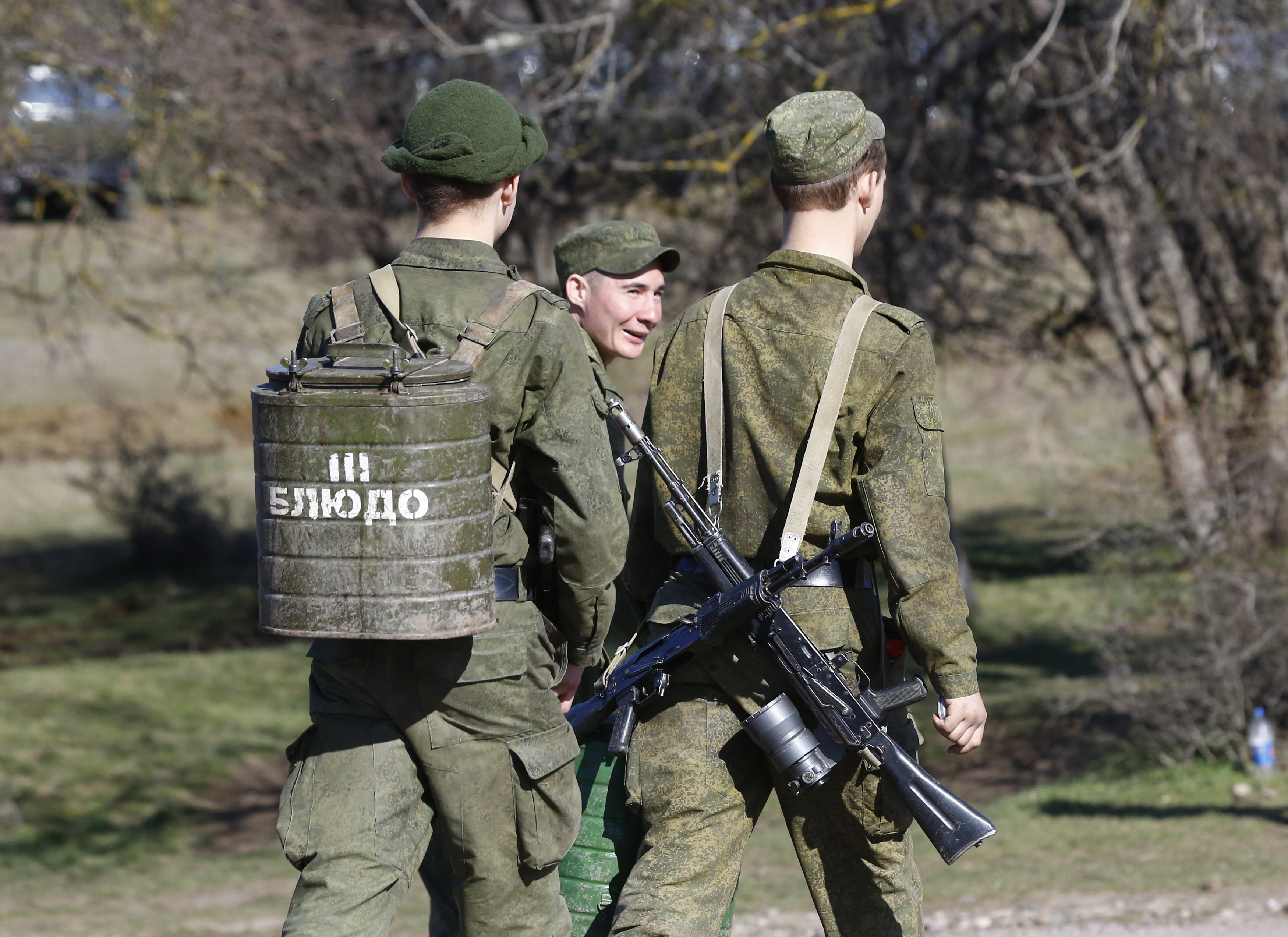 Russian troops in Crimea