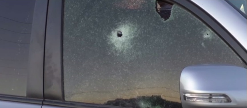 Video shows blood stained, bullet-riddled vehicles of the Burkina Faso presidential fleet