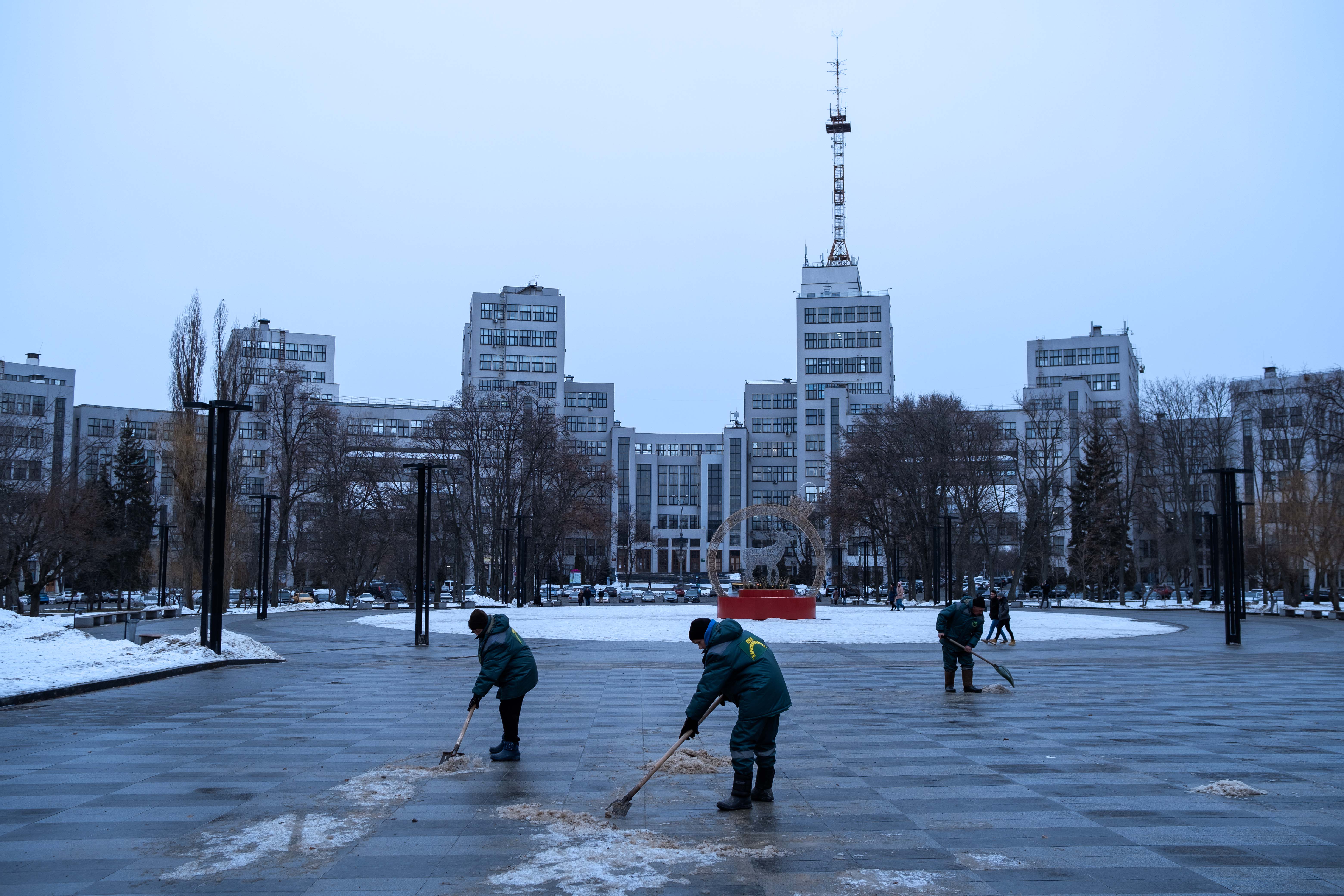 Ice staking ring in Kharkiv