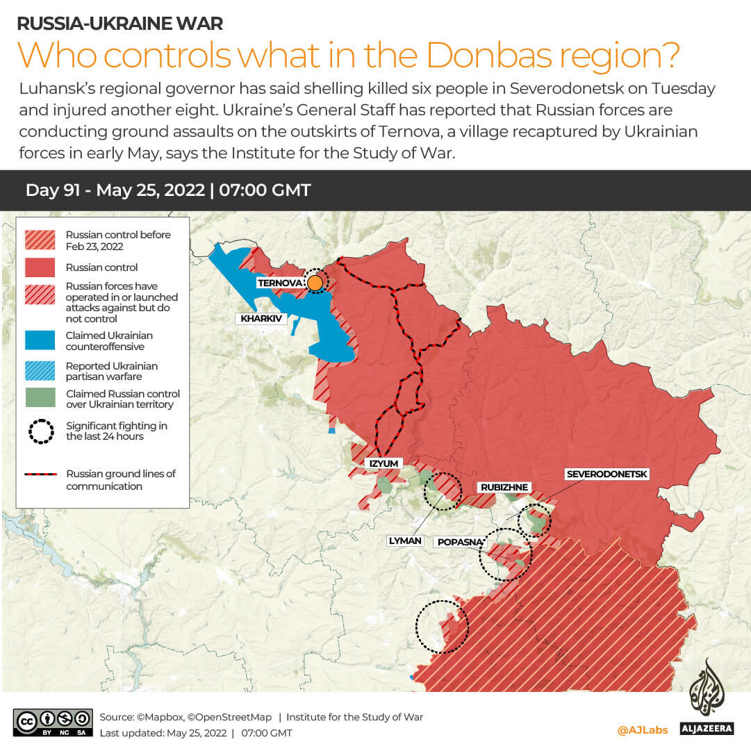 INTERACTIVE Russia-Ukraine map Who controls what in Donbas DAY 91