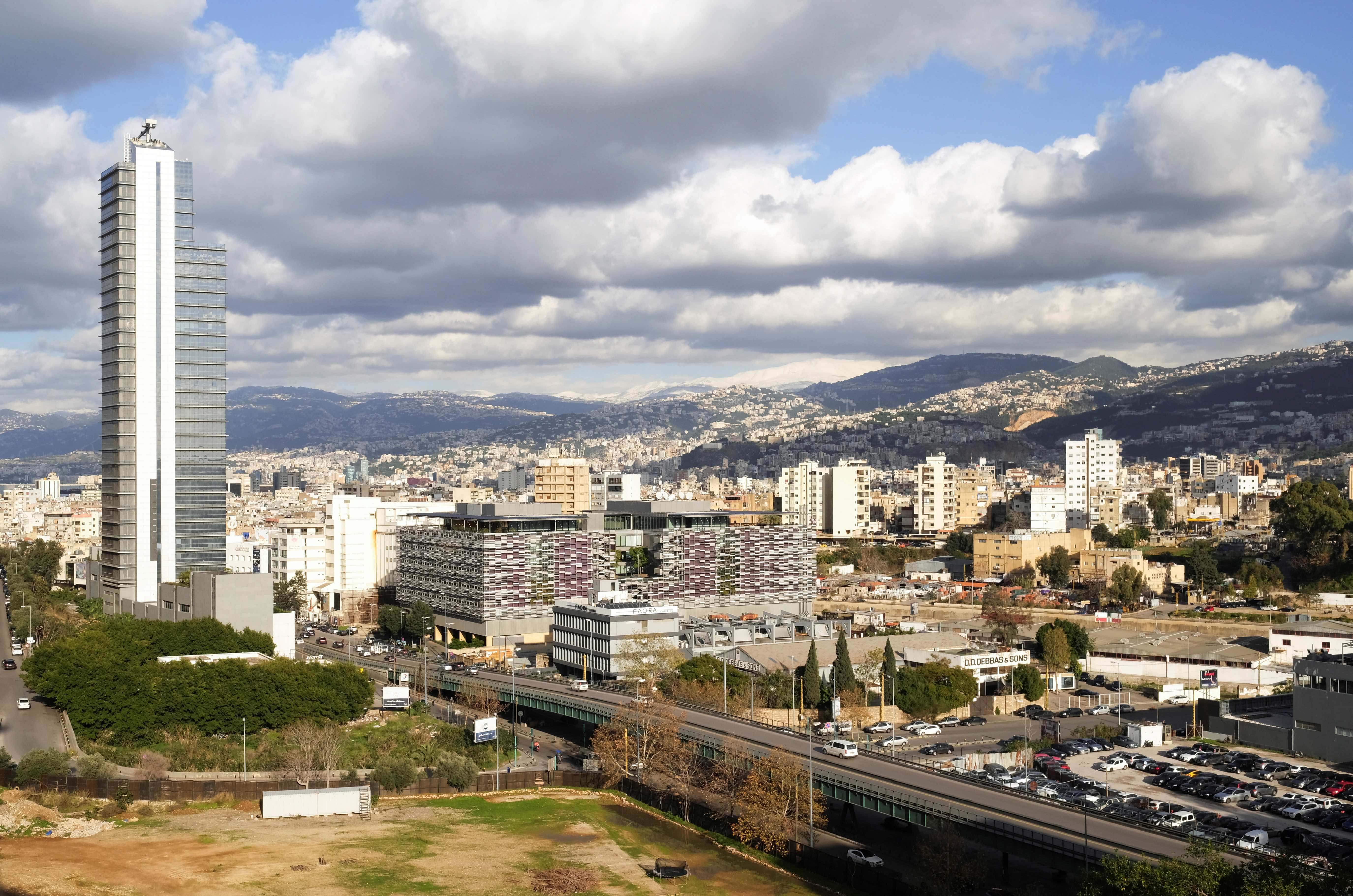 A general view shows residential buildings in Beirut, Lebanon