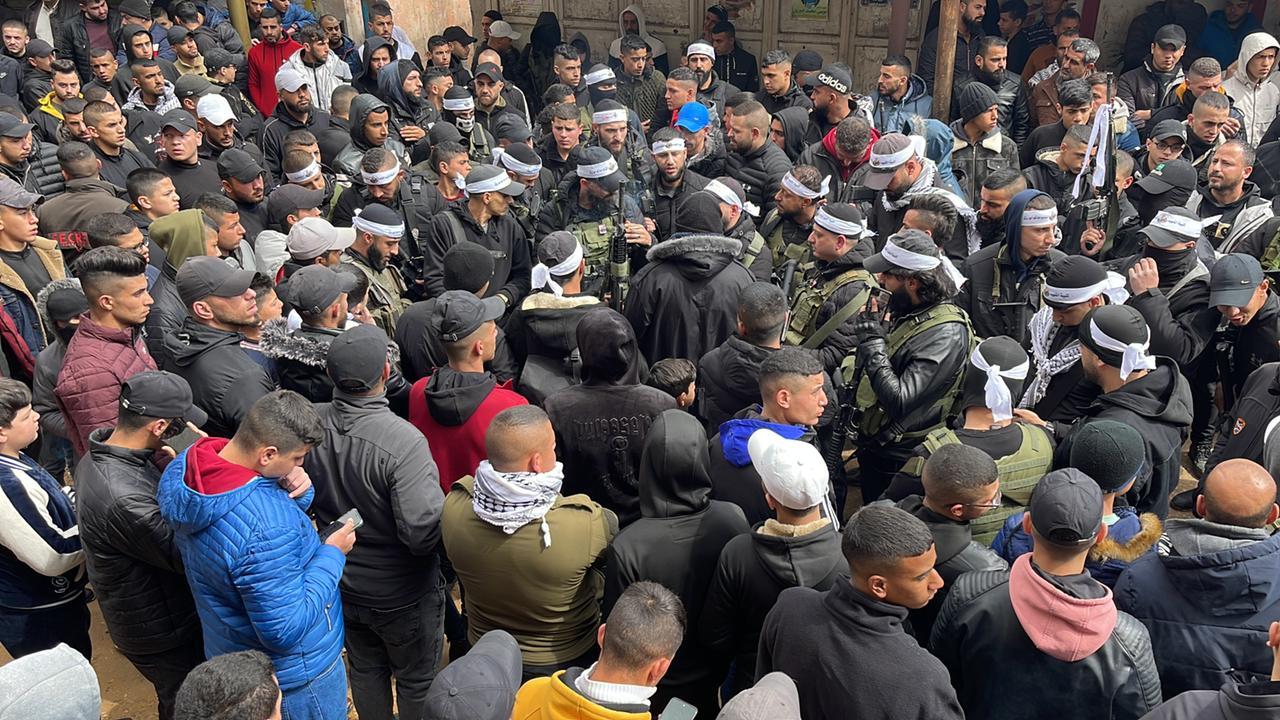 funeral procession in Jenin