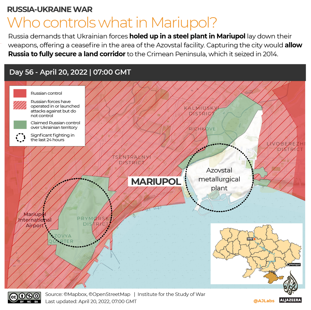 INTERACTIVE Russia-Ukraine map Who controls what in Mariupol DAY 56
