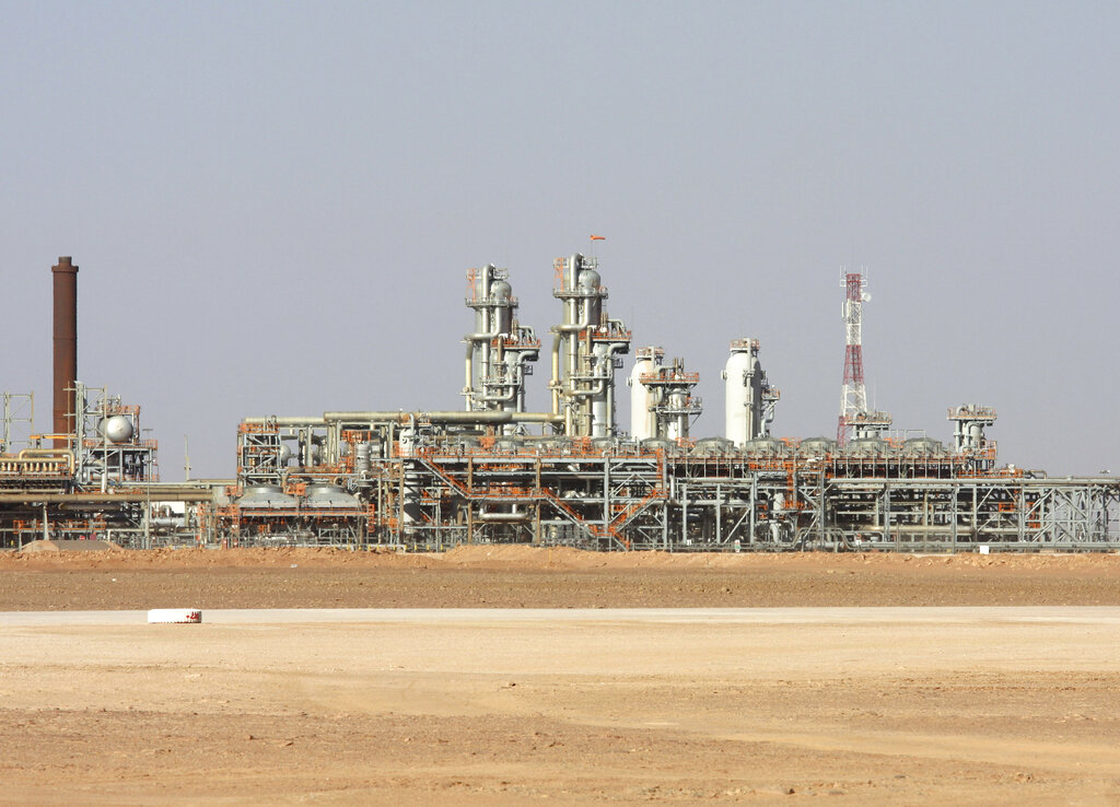 The Krechba gas plant in Algeria's Sahara Desert
