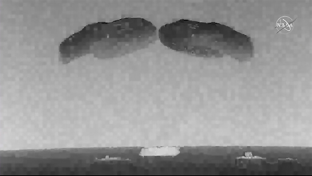 SpaceX splashes the Gulf of Mexico