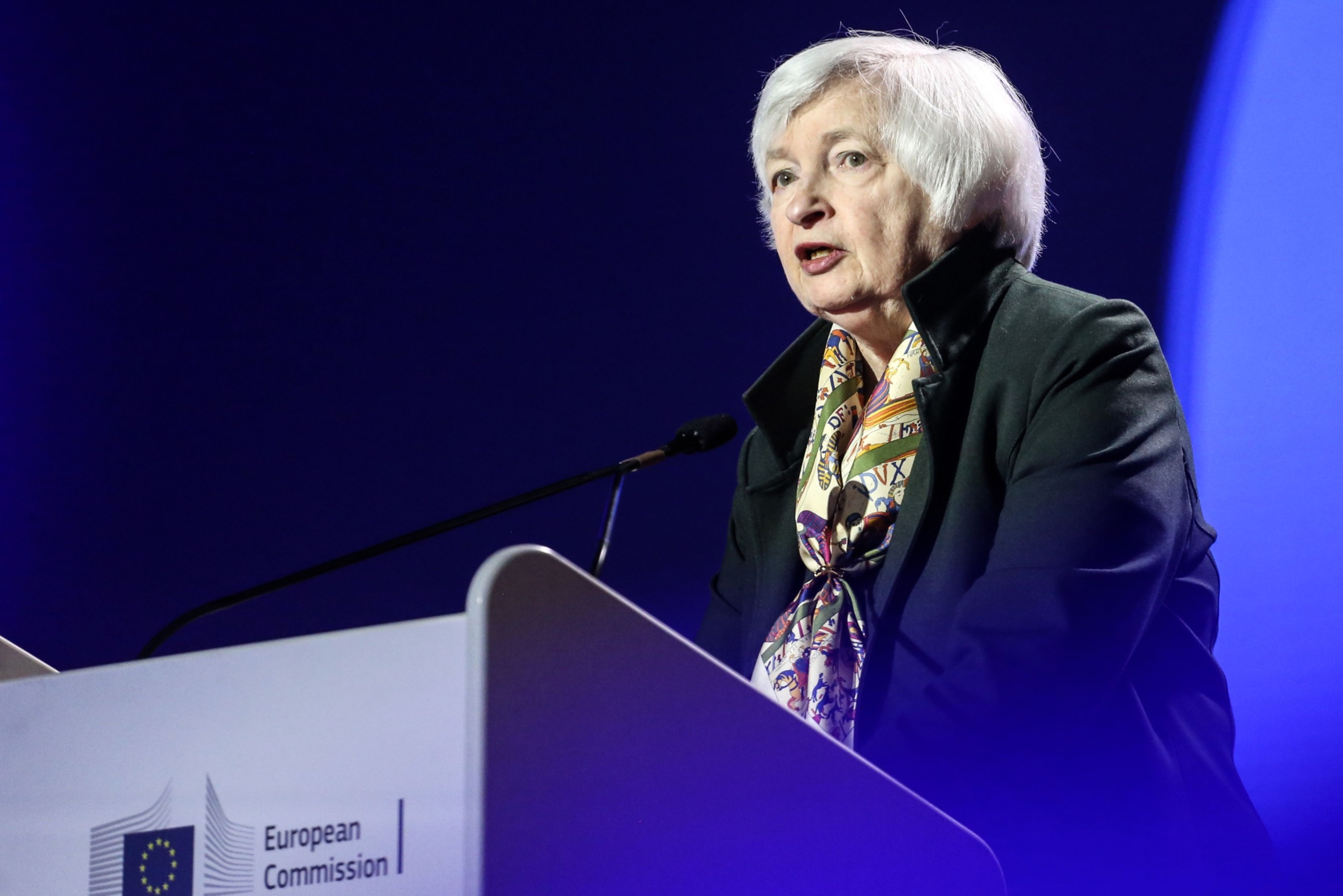 Janet Yellen in Brussels, on May 17.