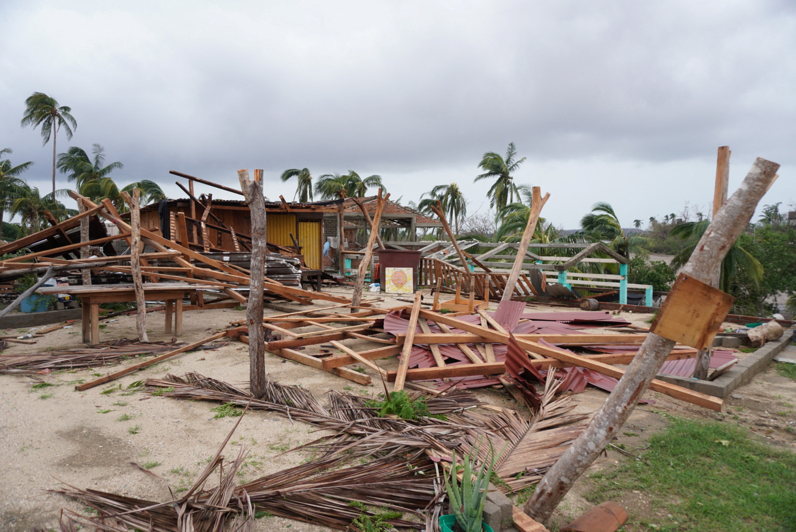 Devastation from Hurricane Agatha