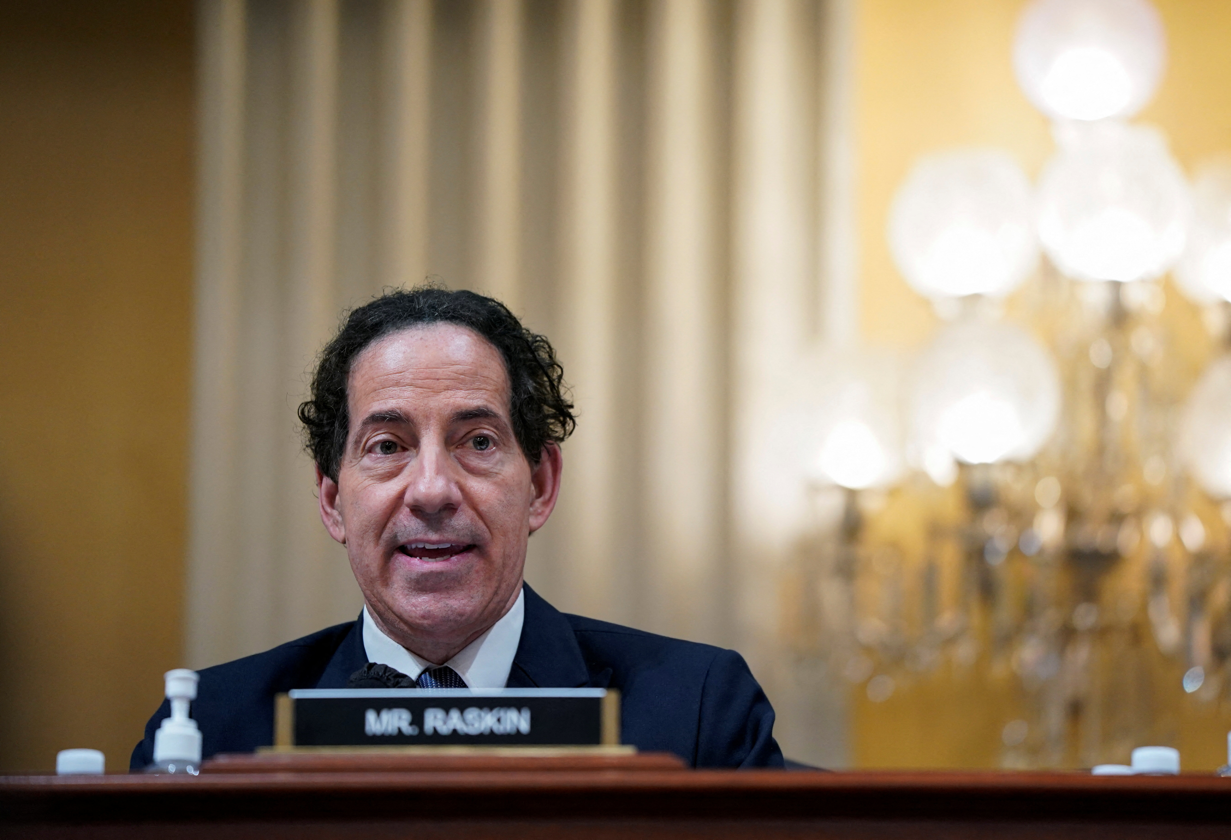 Democratic Congressman Jamie Raskin during the January 6 hearings.