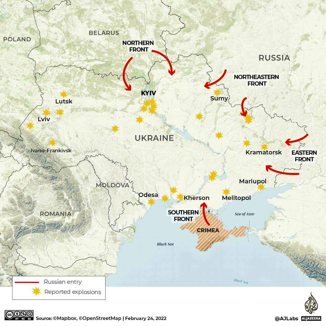 INTERACTIVE - FIRST DAY OF WAR