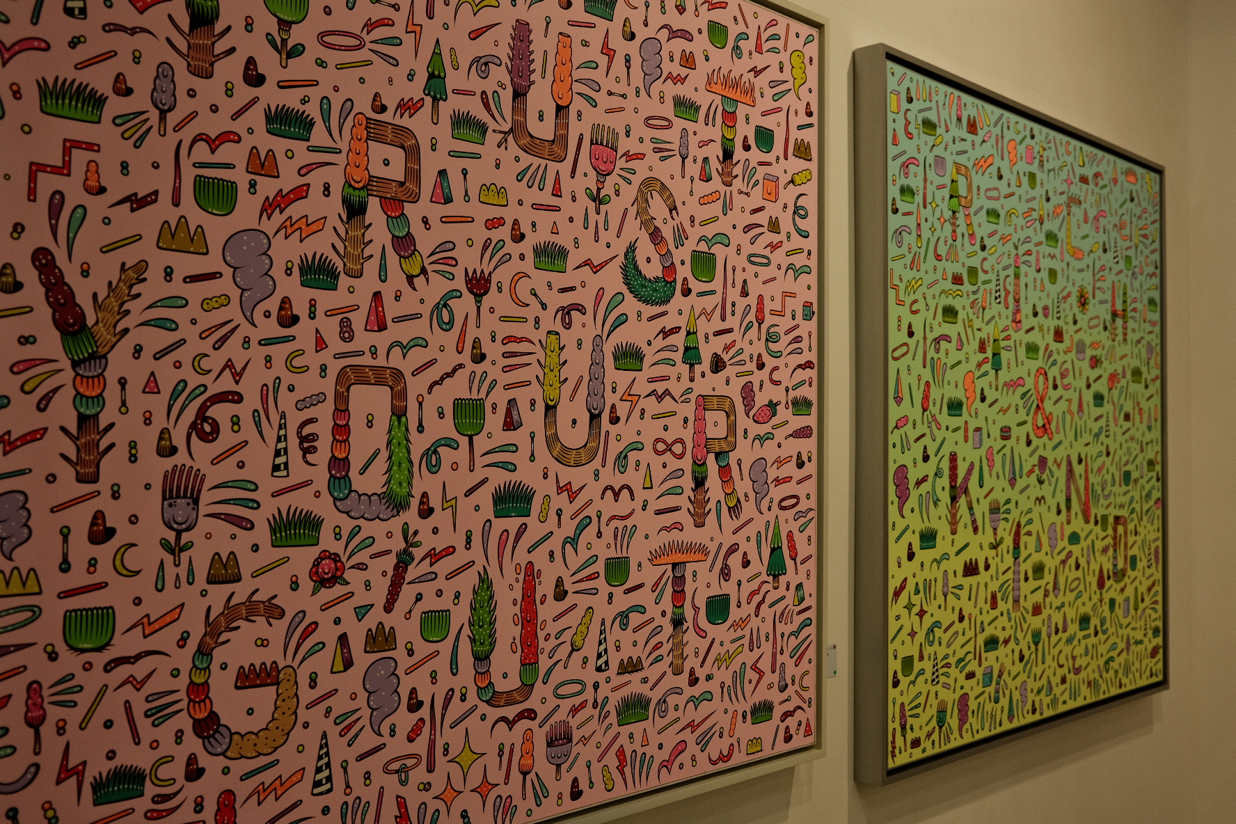 Paintings by Indonesian artist Rizal Hasan.