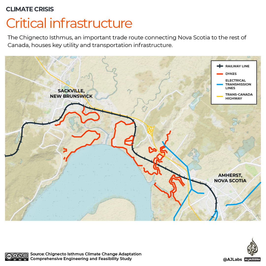 Climate crisis Canada interactive rising sea levels Nova Scotia
