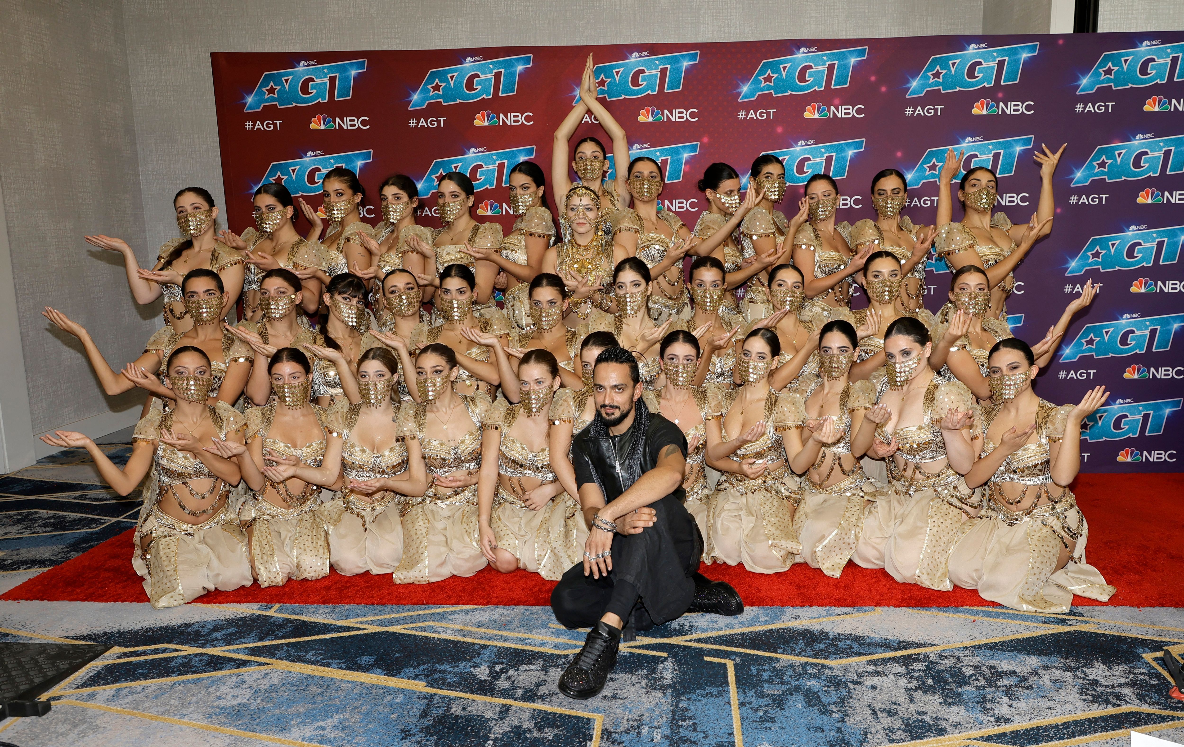 Choreographer Nadim Cherfan with Lebanese dance group Mayyas