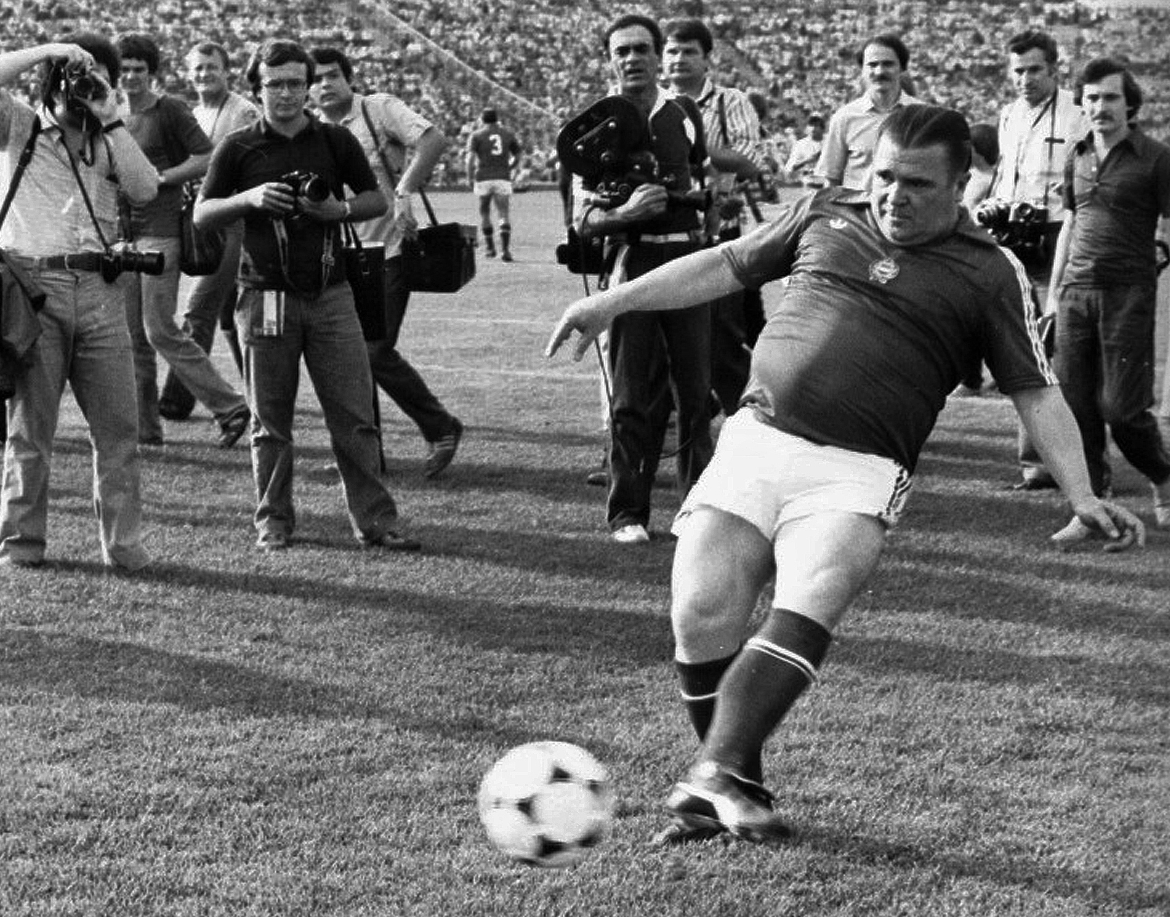 Hungarian soccer legend Ferenc Puskas