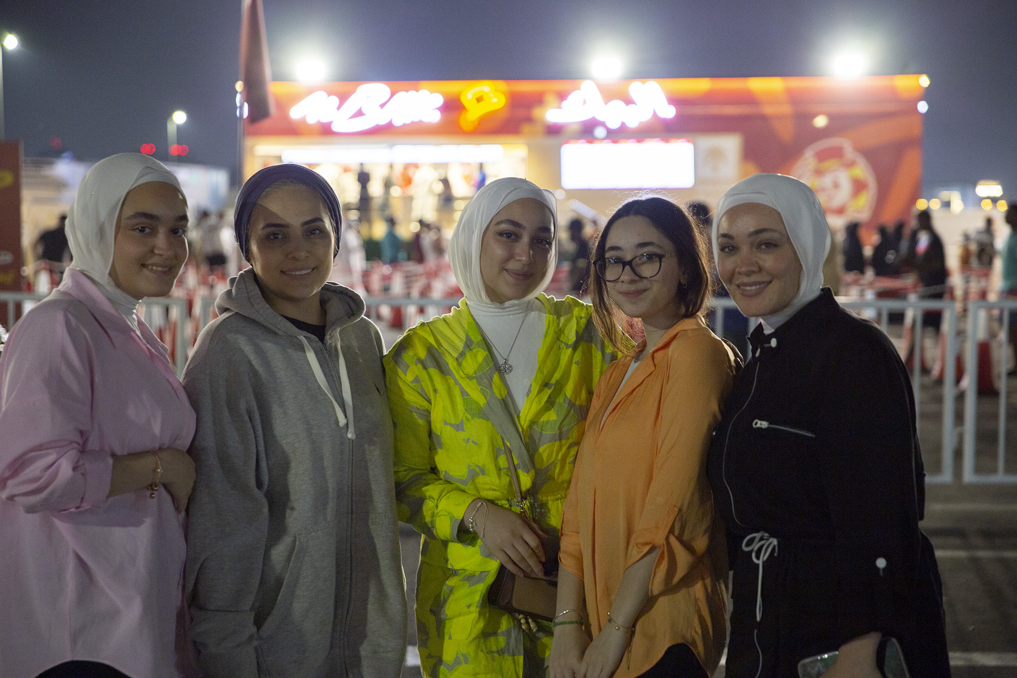 Eeman Abed (second from left), has seen Qatar's entertainment scene grow from a handful of parks in the early 2000s to a thriving hub of arts and culture
