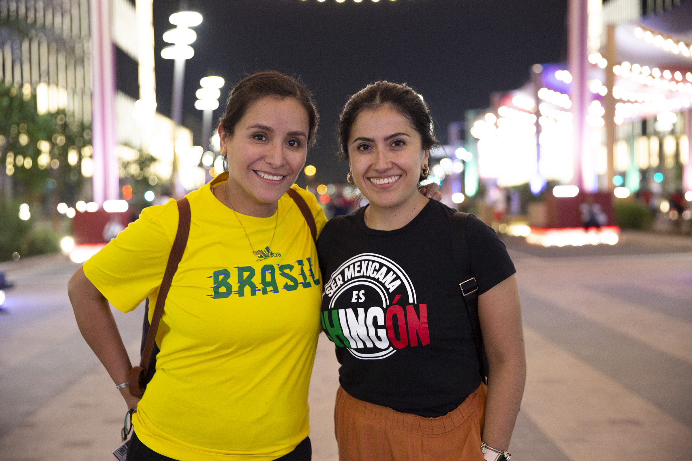Carina and Merari Brazil fans