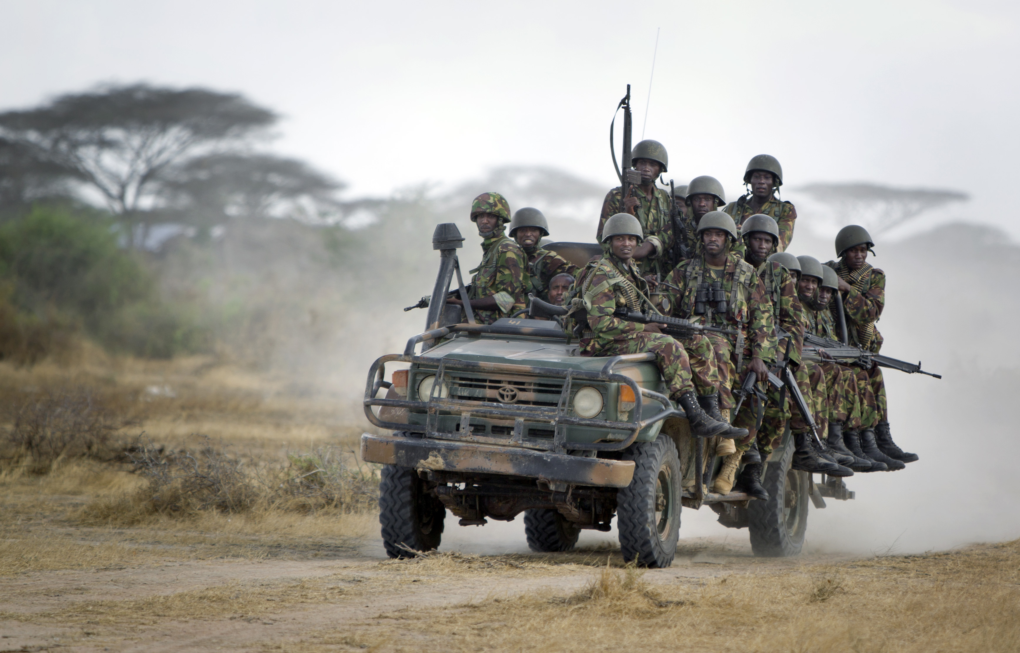 Kenyan troops in Somalia