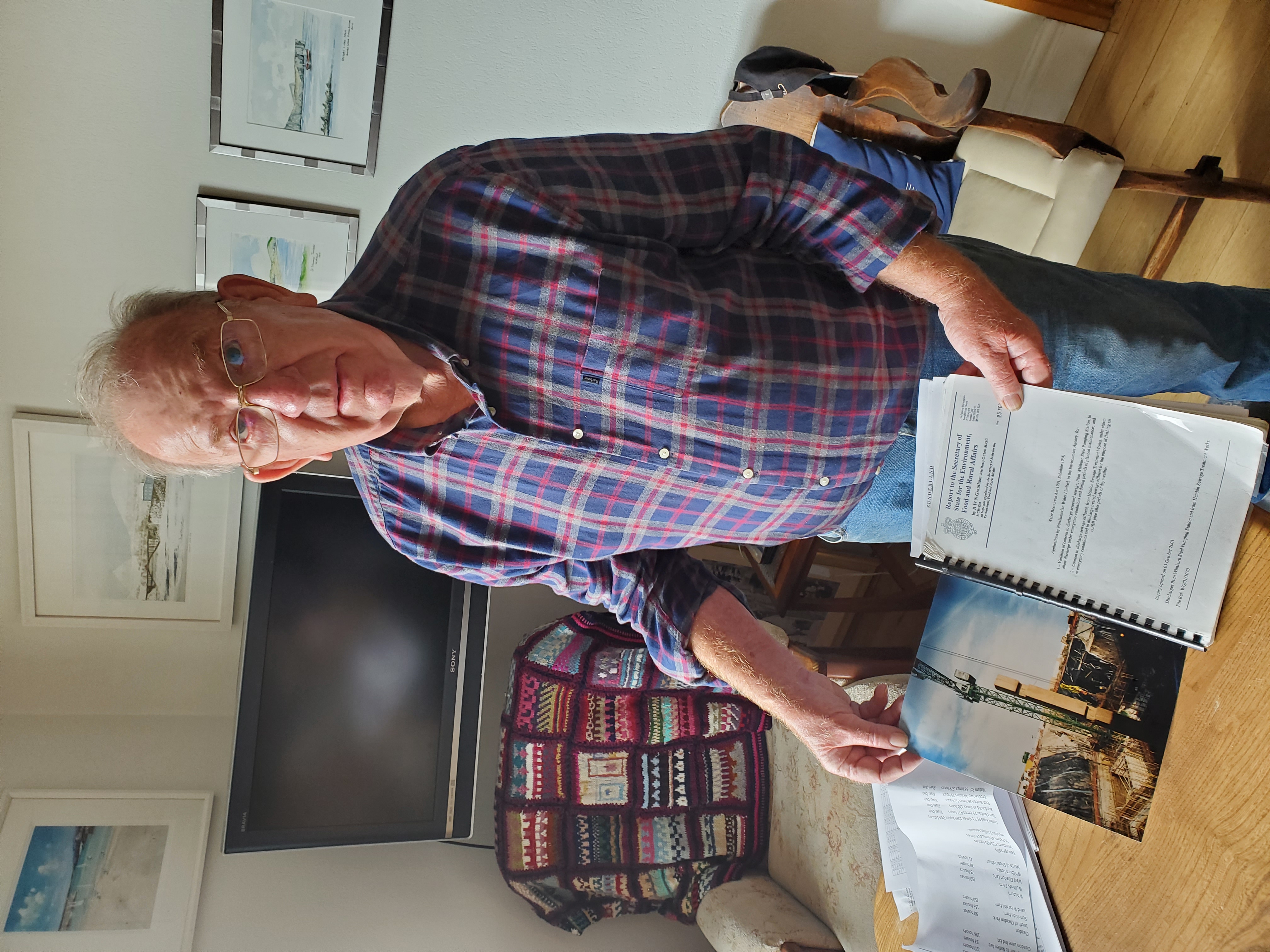 Bob Latimer, a veteran anti-pollution campaigner in Whitburn,