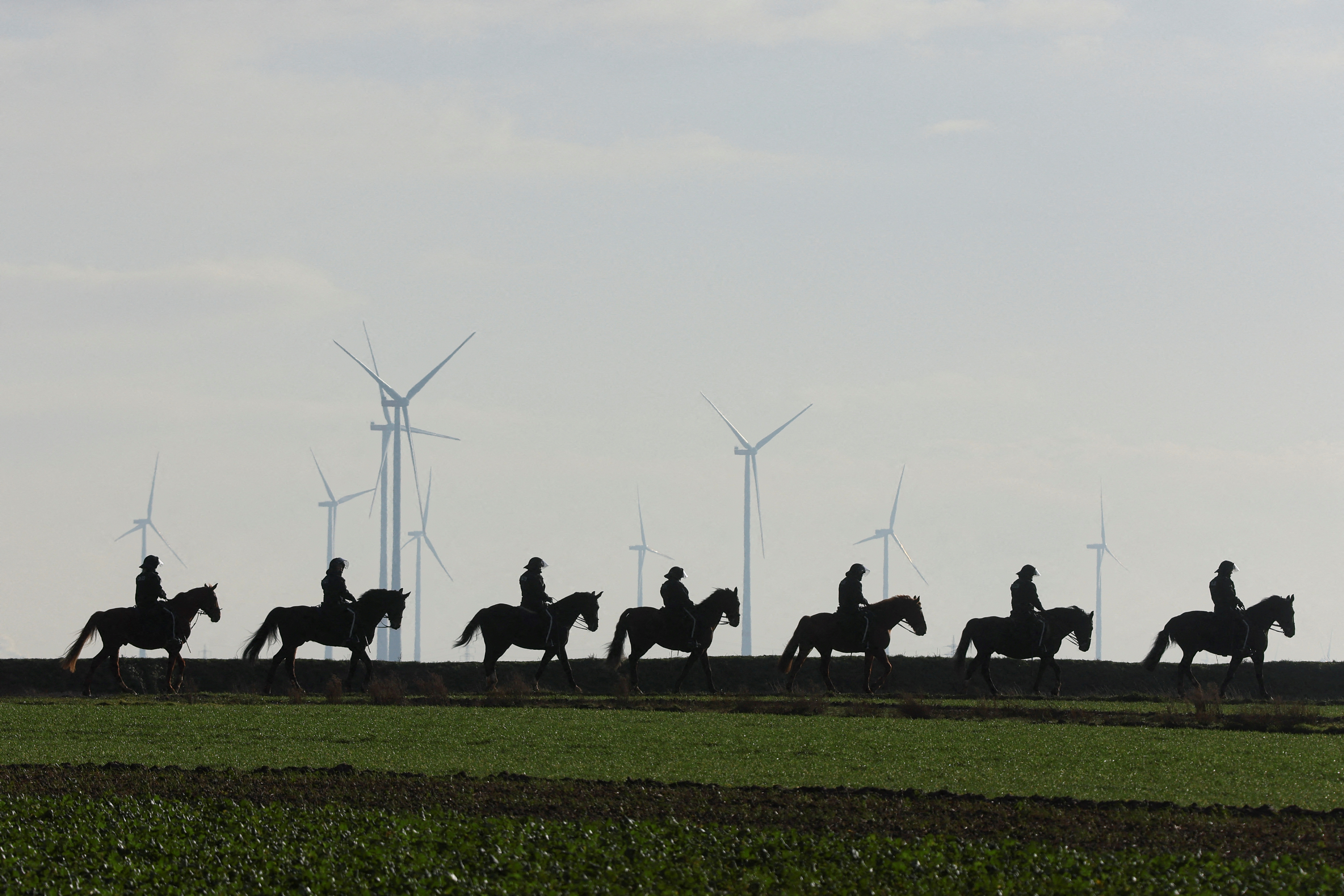 Germany coal mine protest