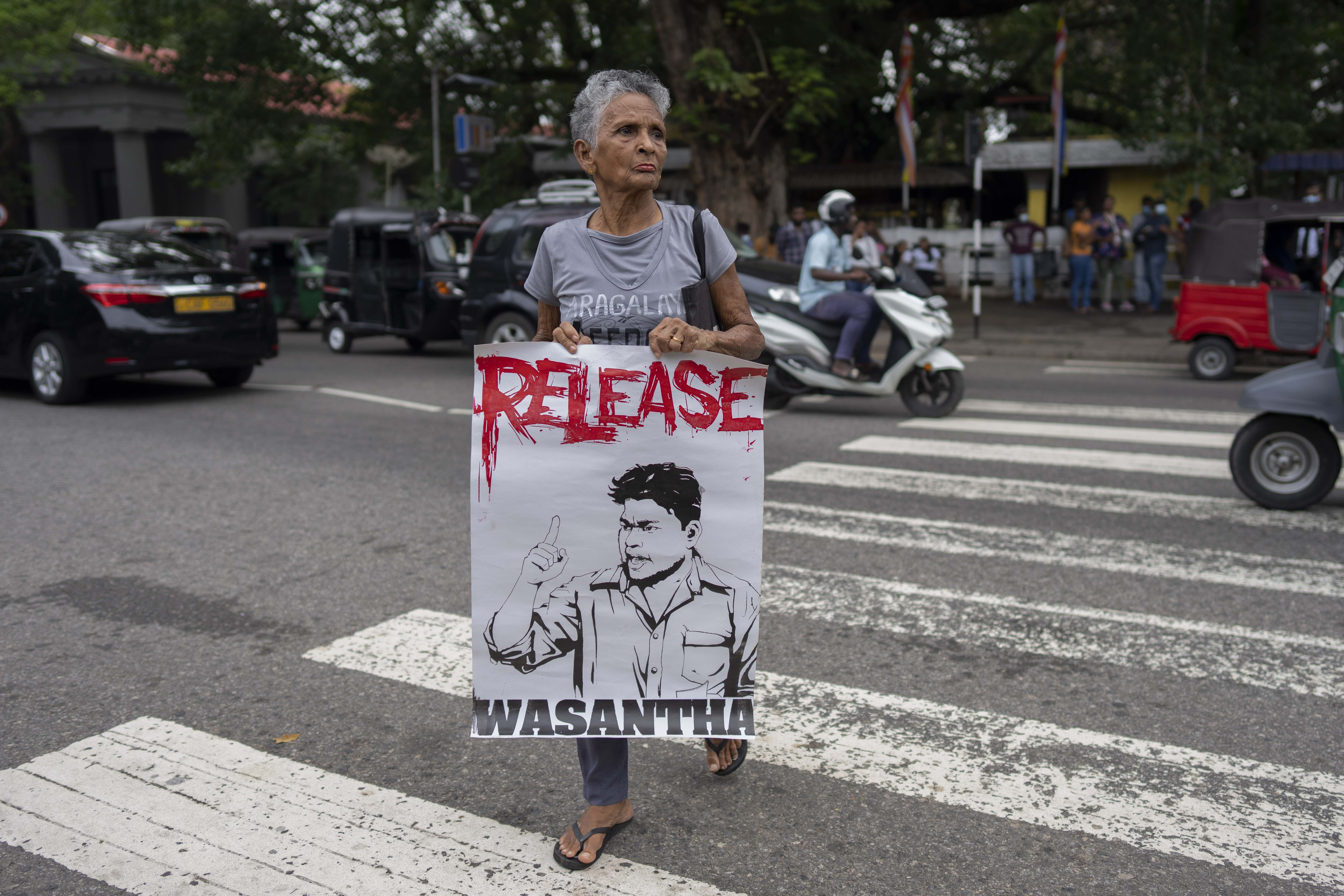 Sri Lanka student arrest