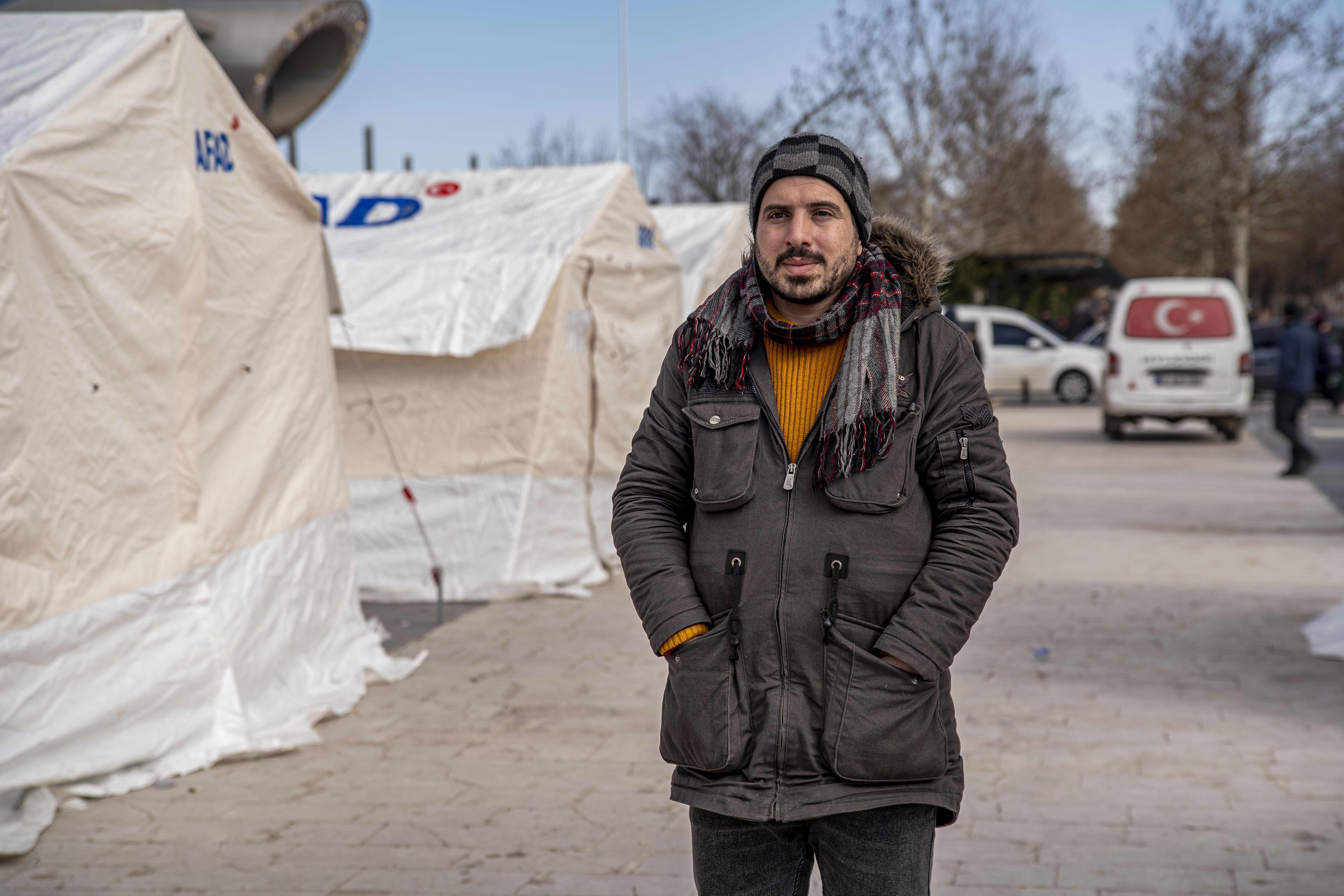 Mohammad Dabaan, from Aleppo, lost his house  twice, first during the war in Syria, then in Gaziantep during the earthquake. He’s now one of the thousands of people displaced by this natural disaster, but despite that he decided to volunteer with AFAD, Turkey’s disaster agency, to offer support and relief to victims like himself. “I have a bigger baggage of experience, being Syrian,” he tells Al Jazeera. “So the minimum I could do was offer that experience in such a tragic time for Turkey, the country that welcomed me.”