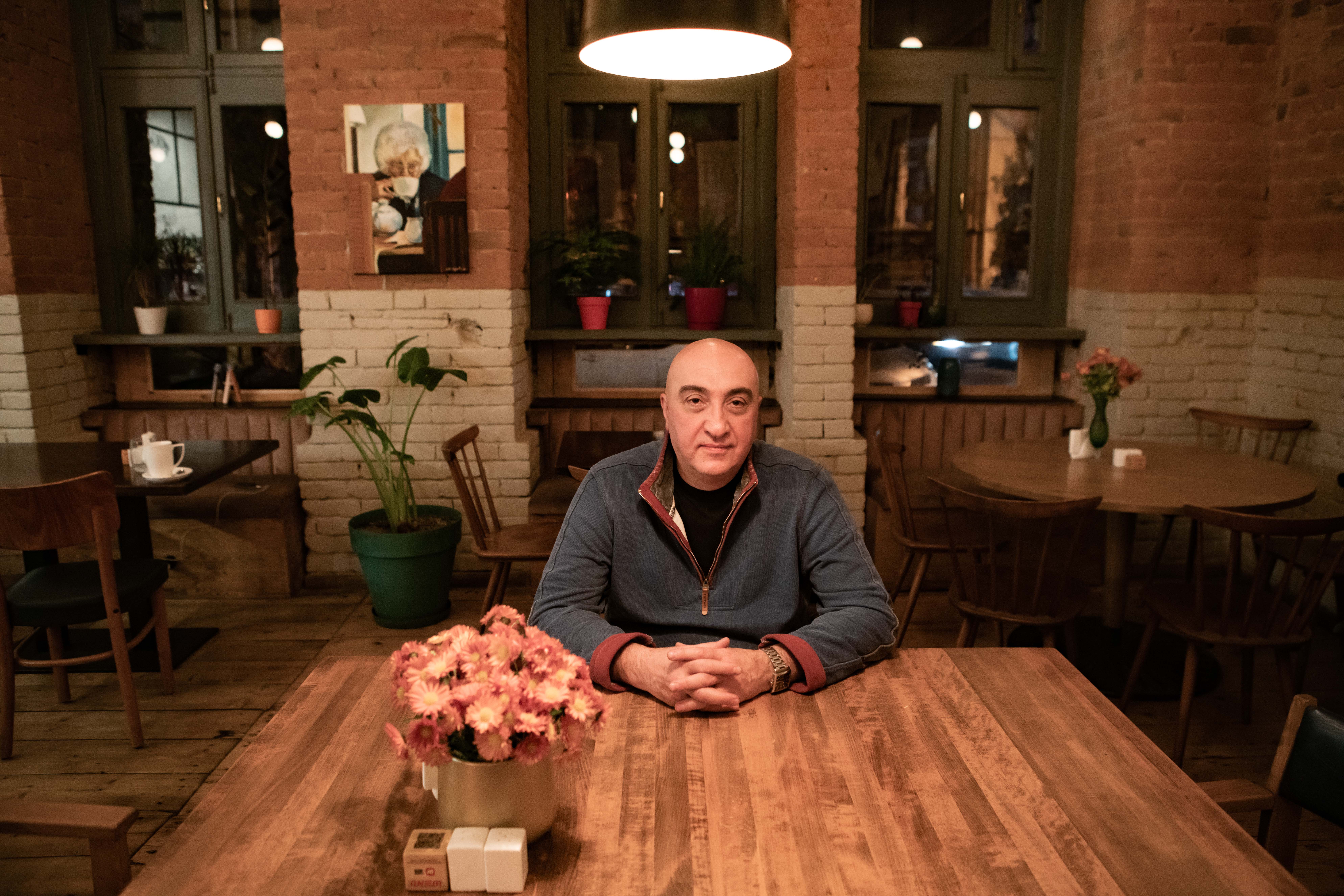 Levan Pesvianidze, who is Georgian, separated from his Russian wife of 32 years after mounting political differences and her support for Russia’s annexation of Crimea in 2014